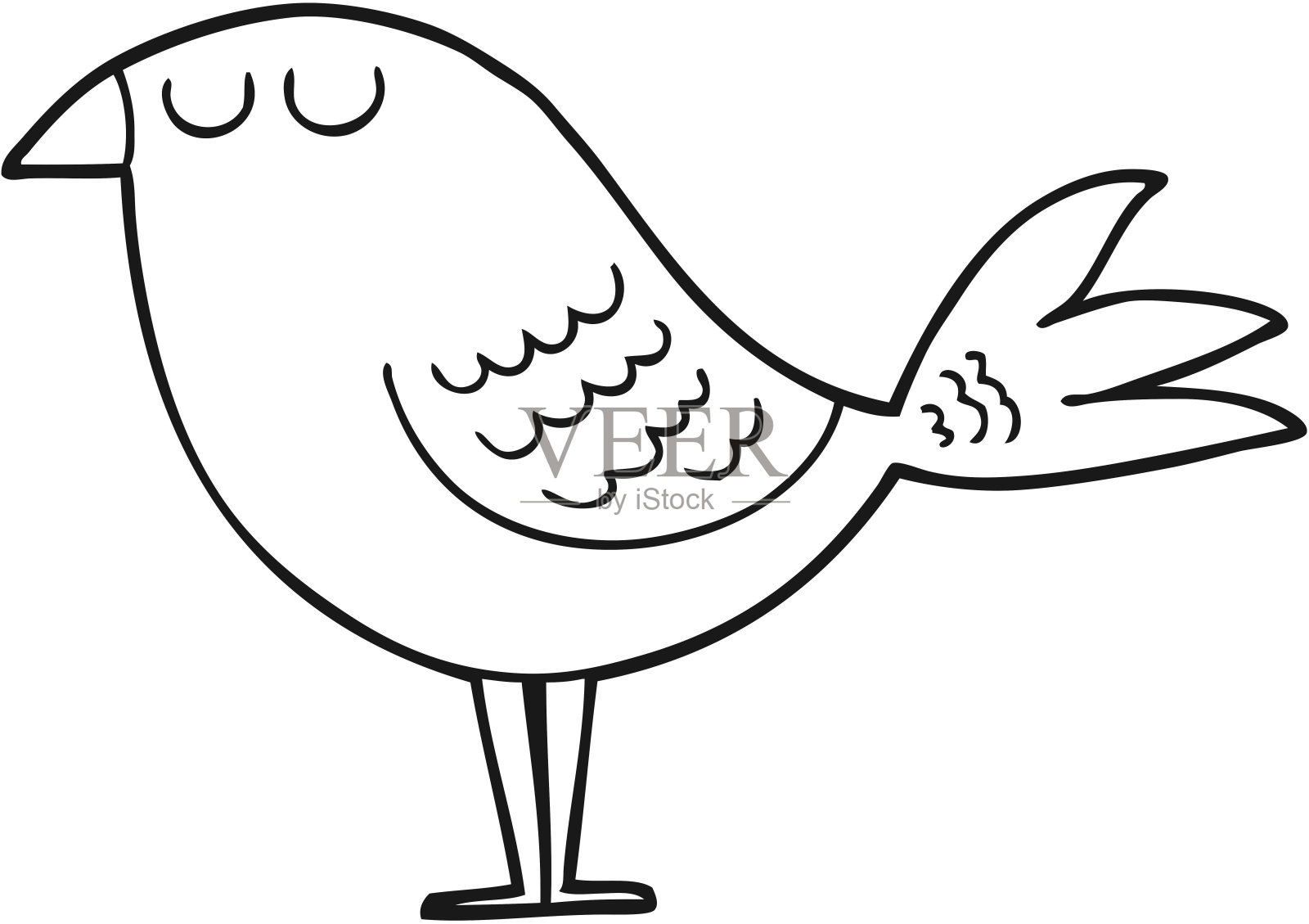 卡通鸟插画图片素材