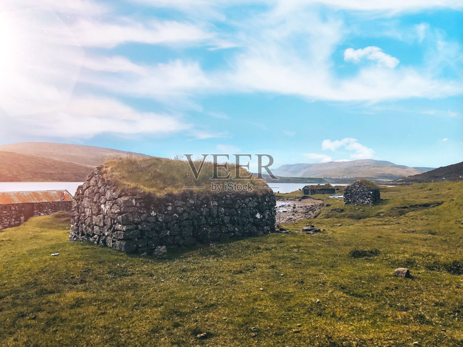 瓦加法罗群岛的景观照片摄影图片