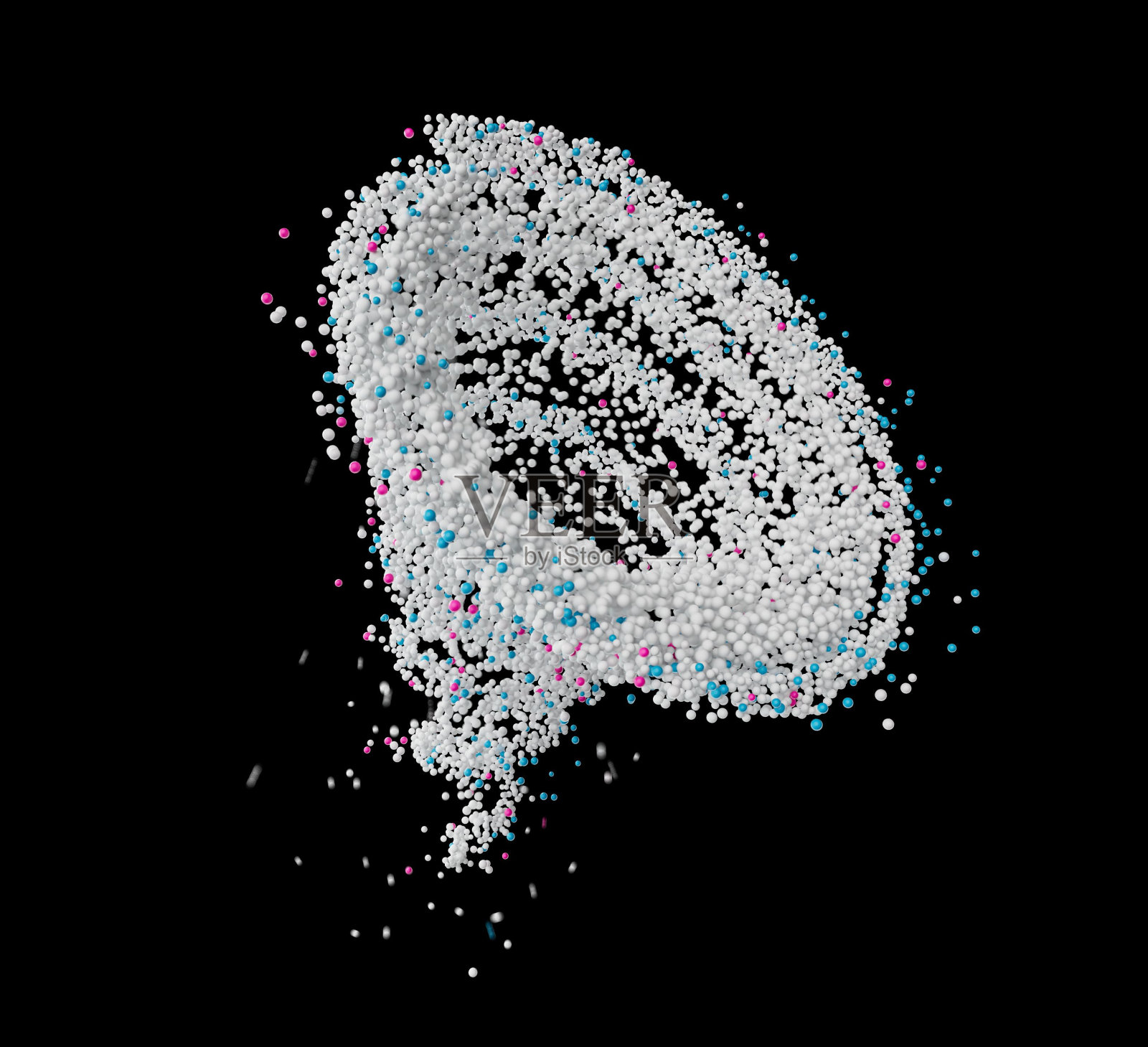 洗衣粉在空气中旋转照片摄影图片