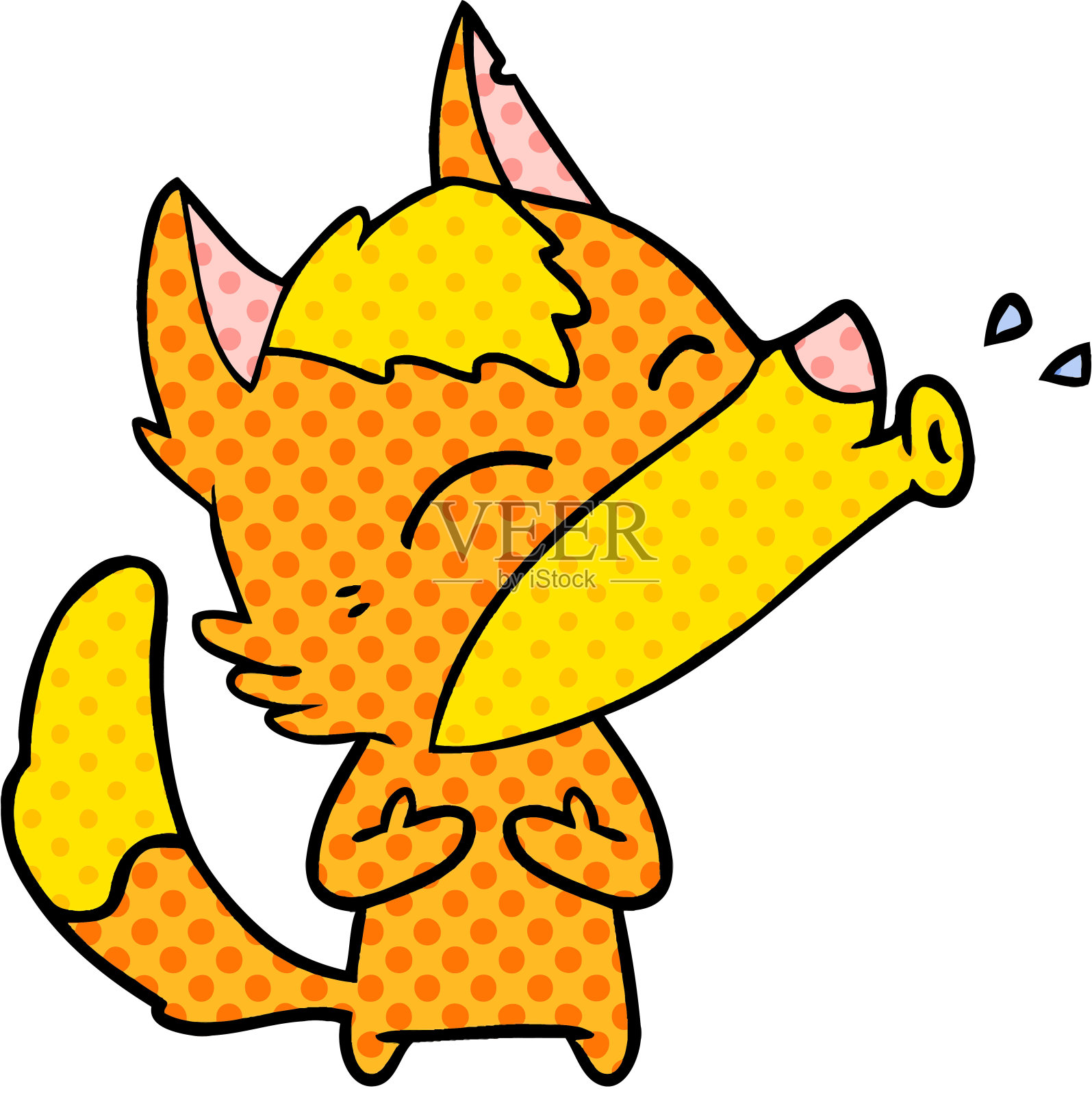 福克斯卡通人物设计元素图片