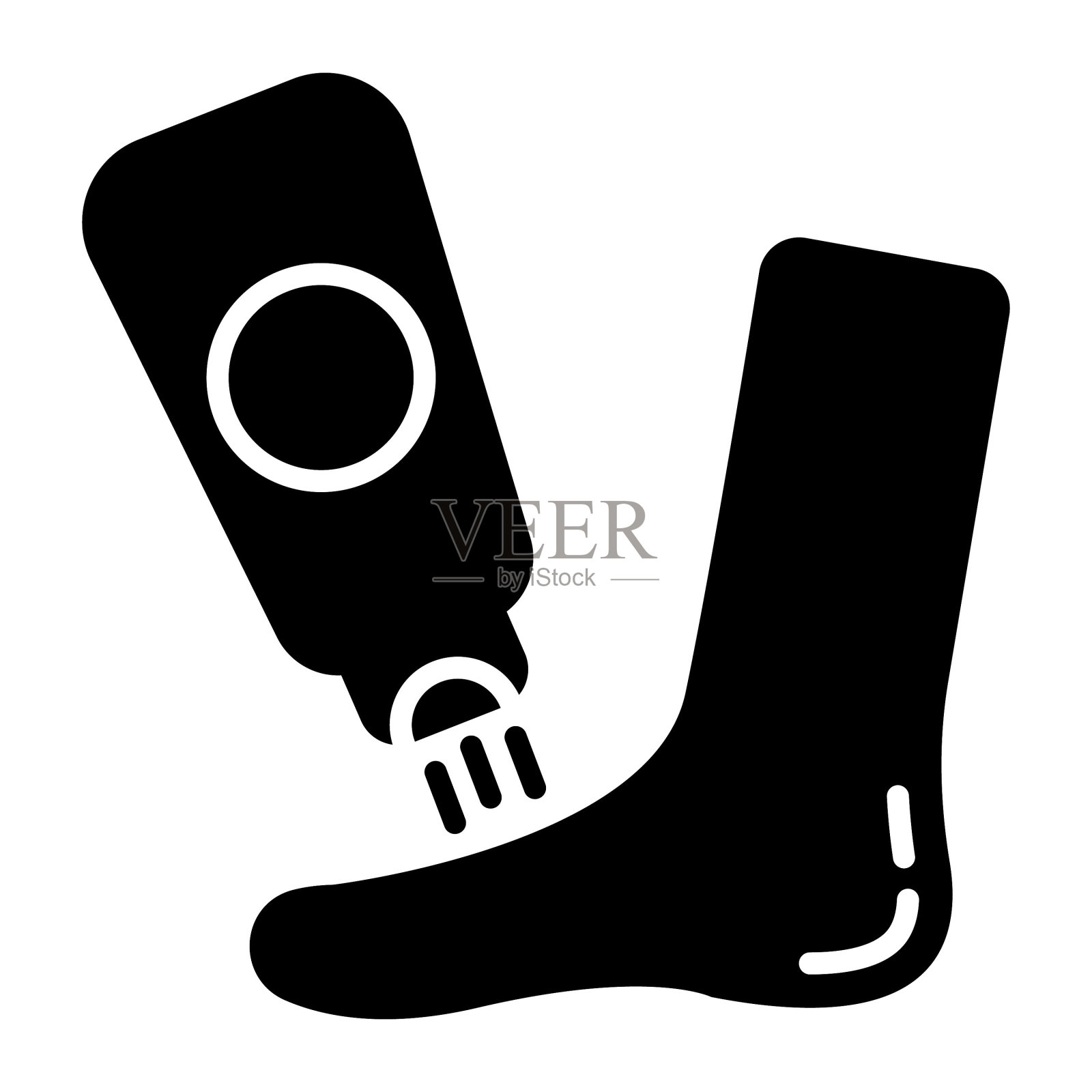 脚部清洁矢量设计在现代和潮流的风格插画图片素材