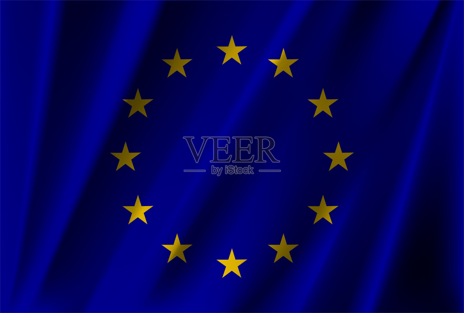 欧盟旗帜插画图片素材