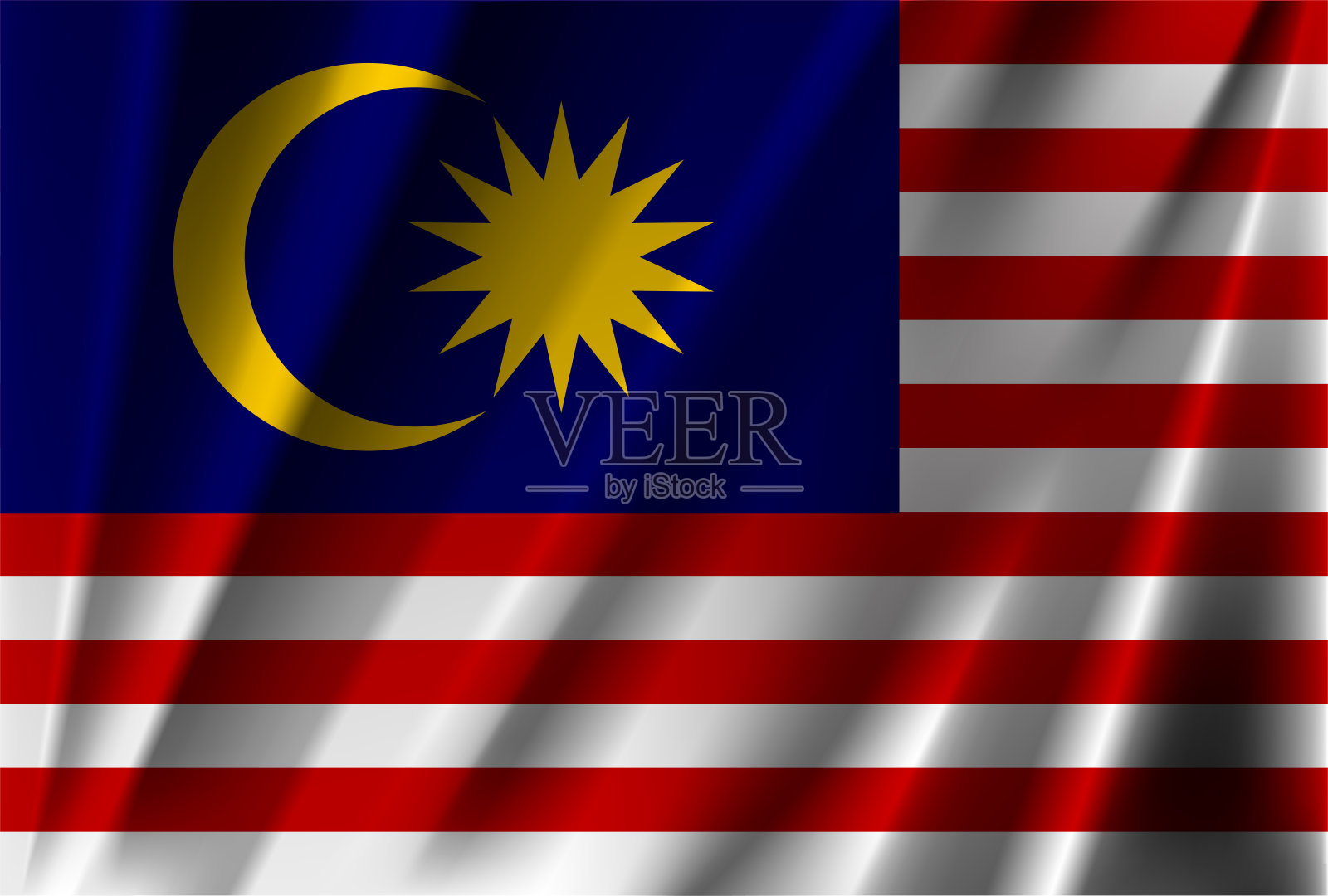 马来西亚旗插画图片素材