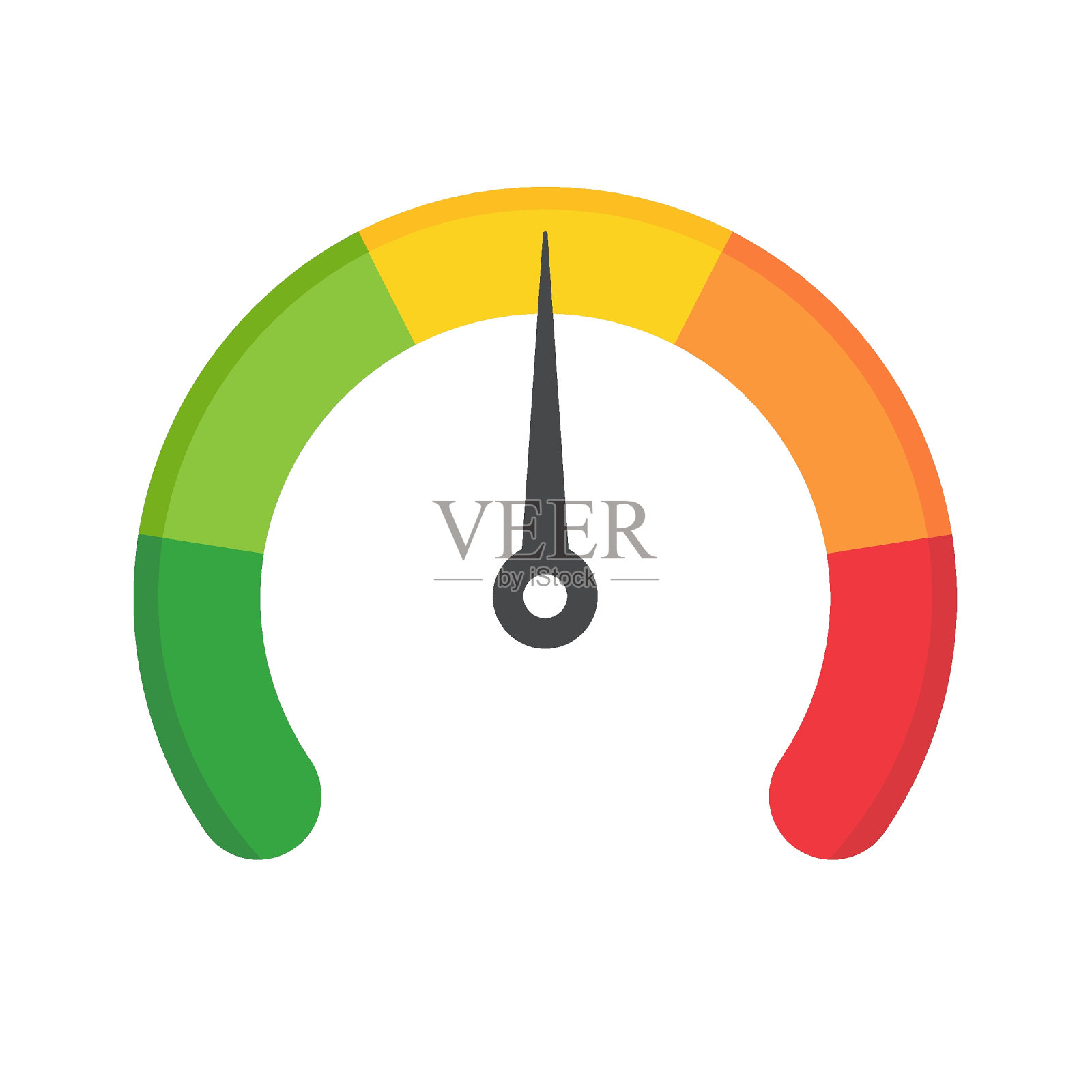 里程针衡量业务风险的水平。投资前风险管理的概念插画图片素材