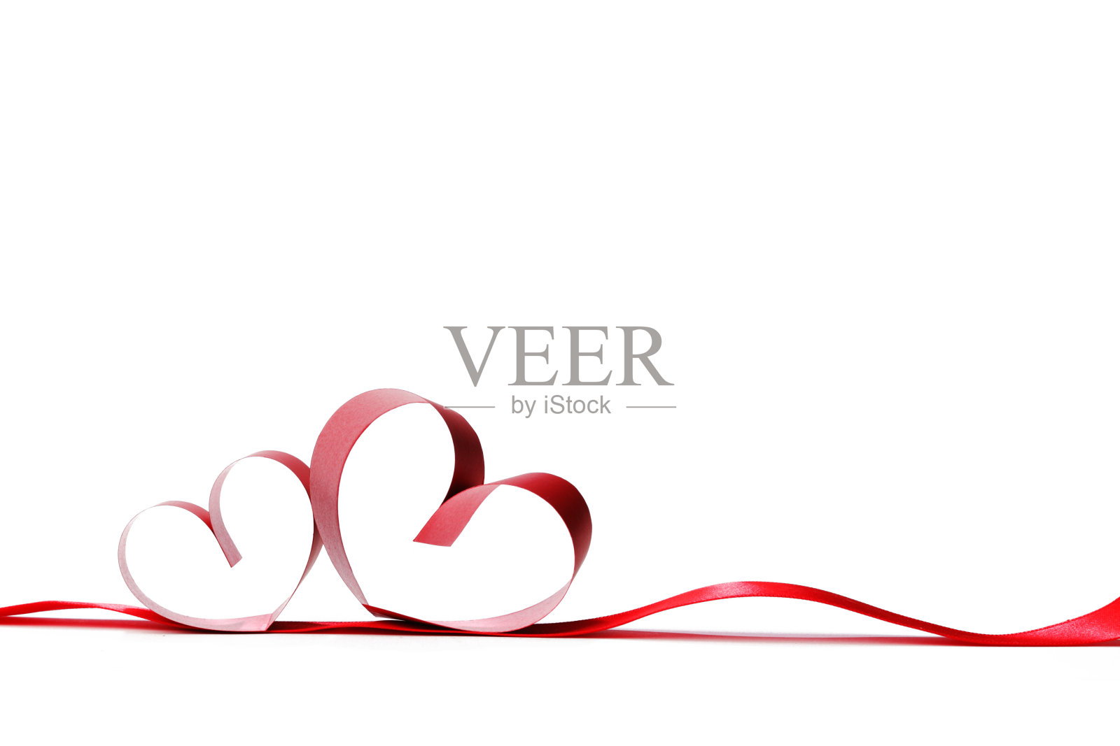 心形丝带照片摄影图片