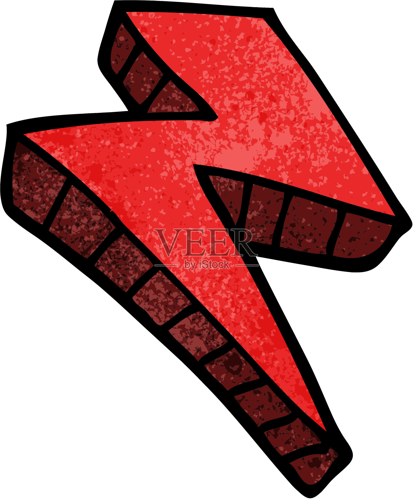 卡通涂鸦闪电闪电插画图片素材