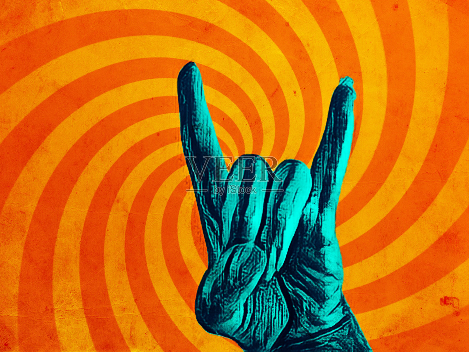 爱的复古手语照片摄影图片