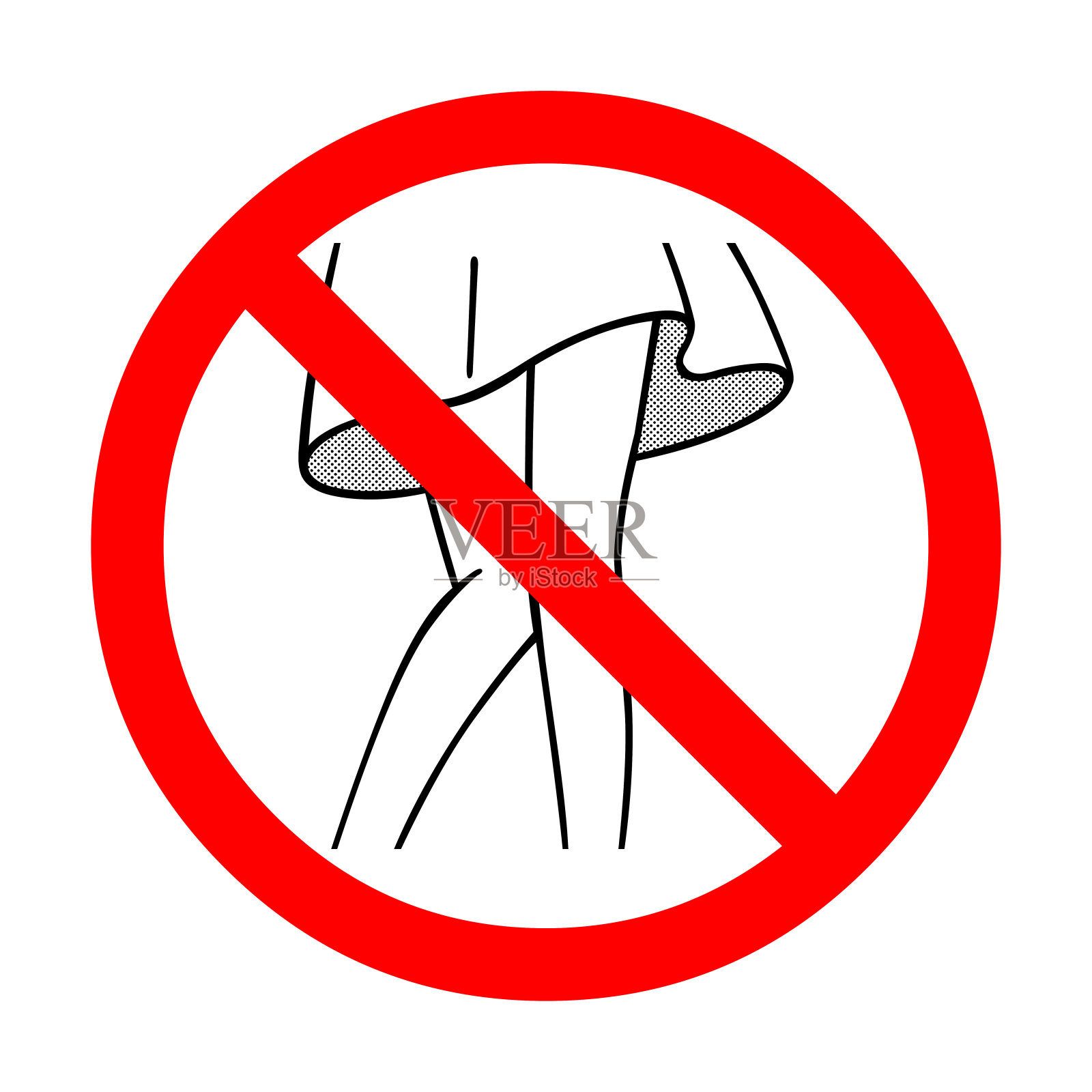 没有短礼服符号图标插画图片素材