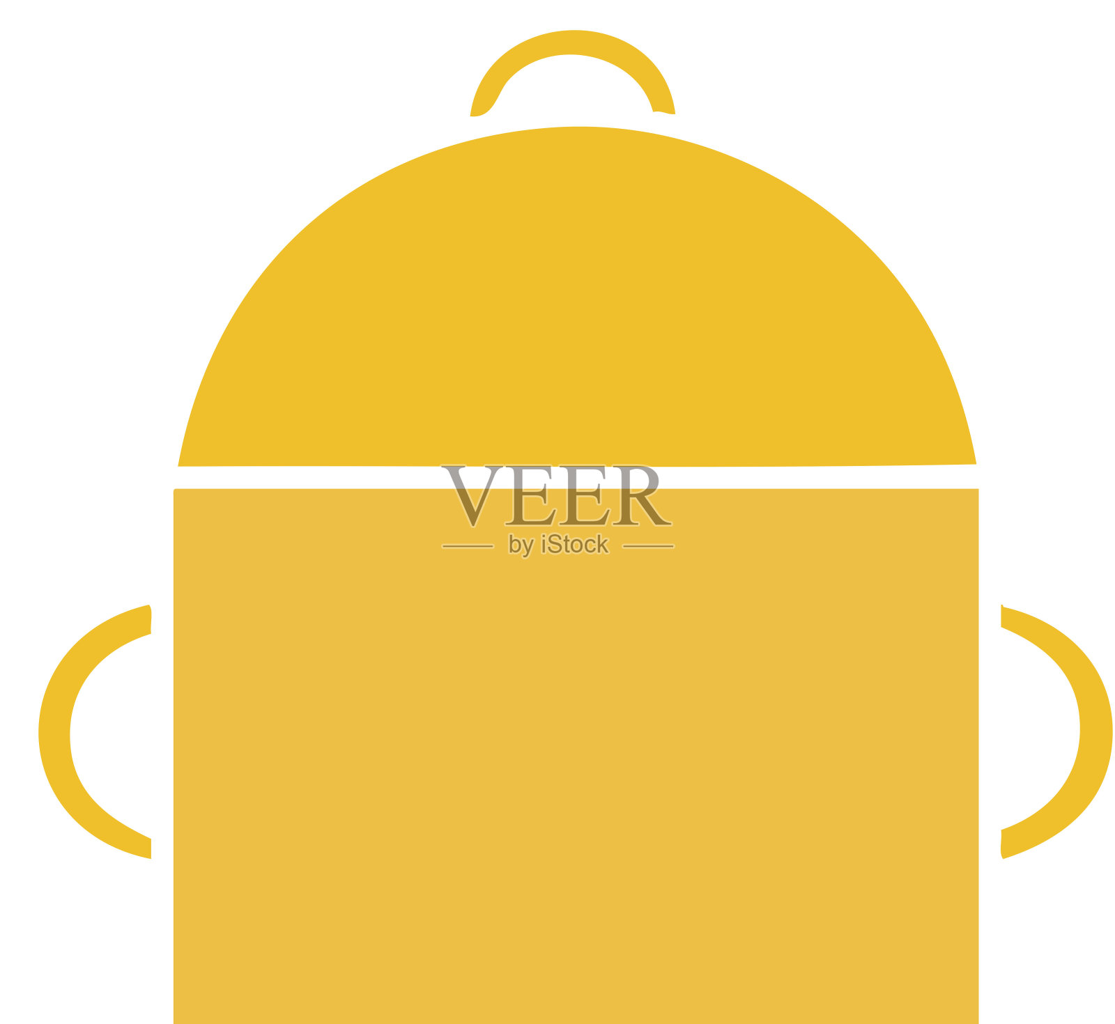 平面的彩色复古卡通的帆布袋插画图片素材