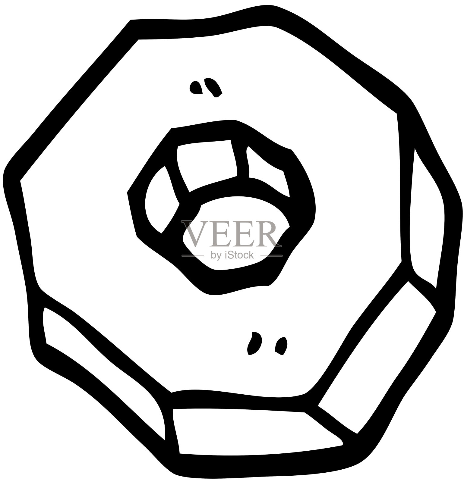 线条画卡通的坚果插画图片素材