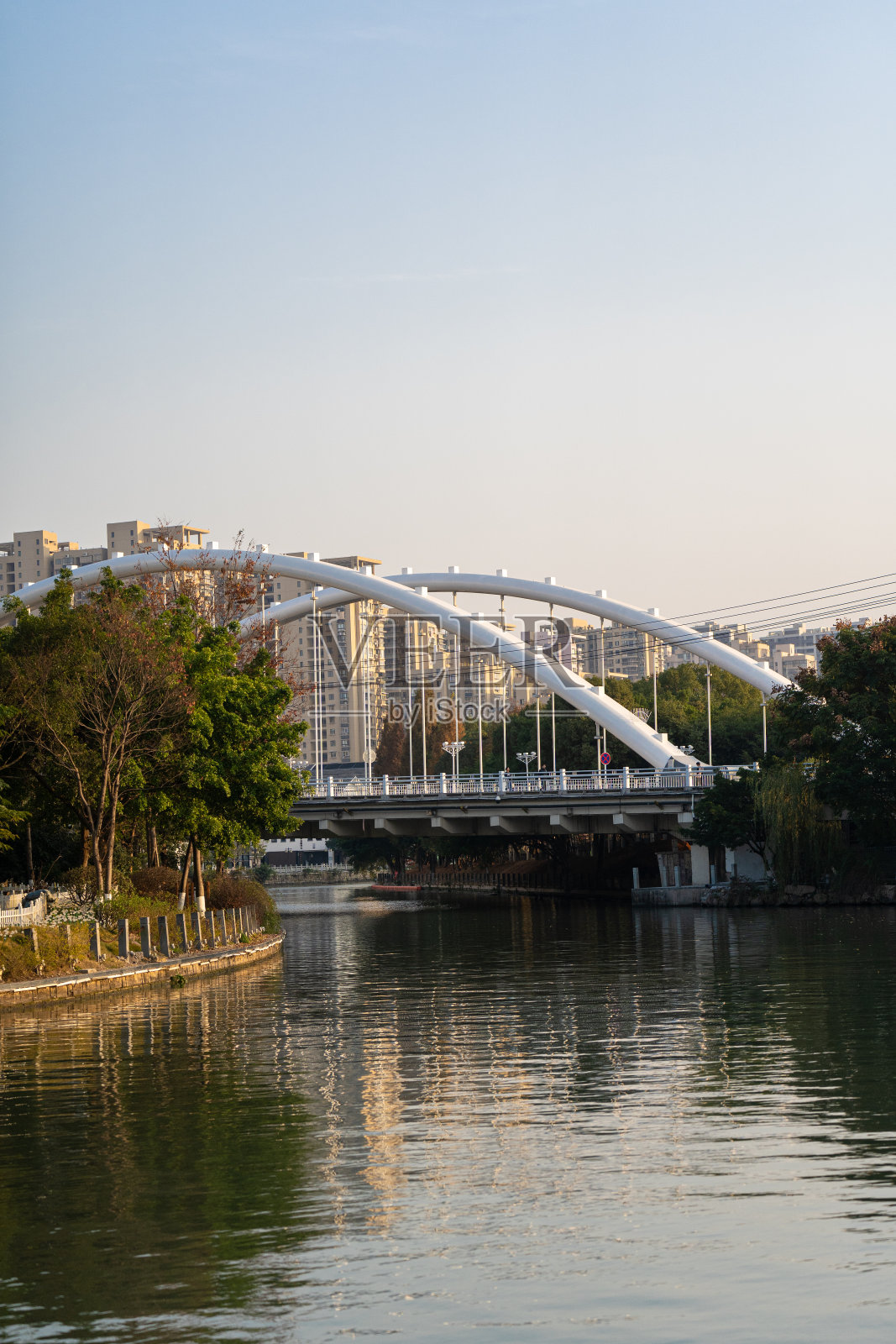 中国温州一座美丽的弧形桥照片摄影图片