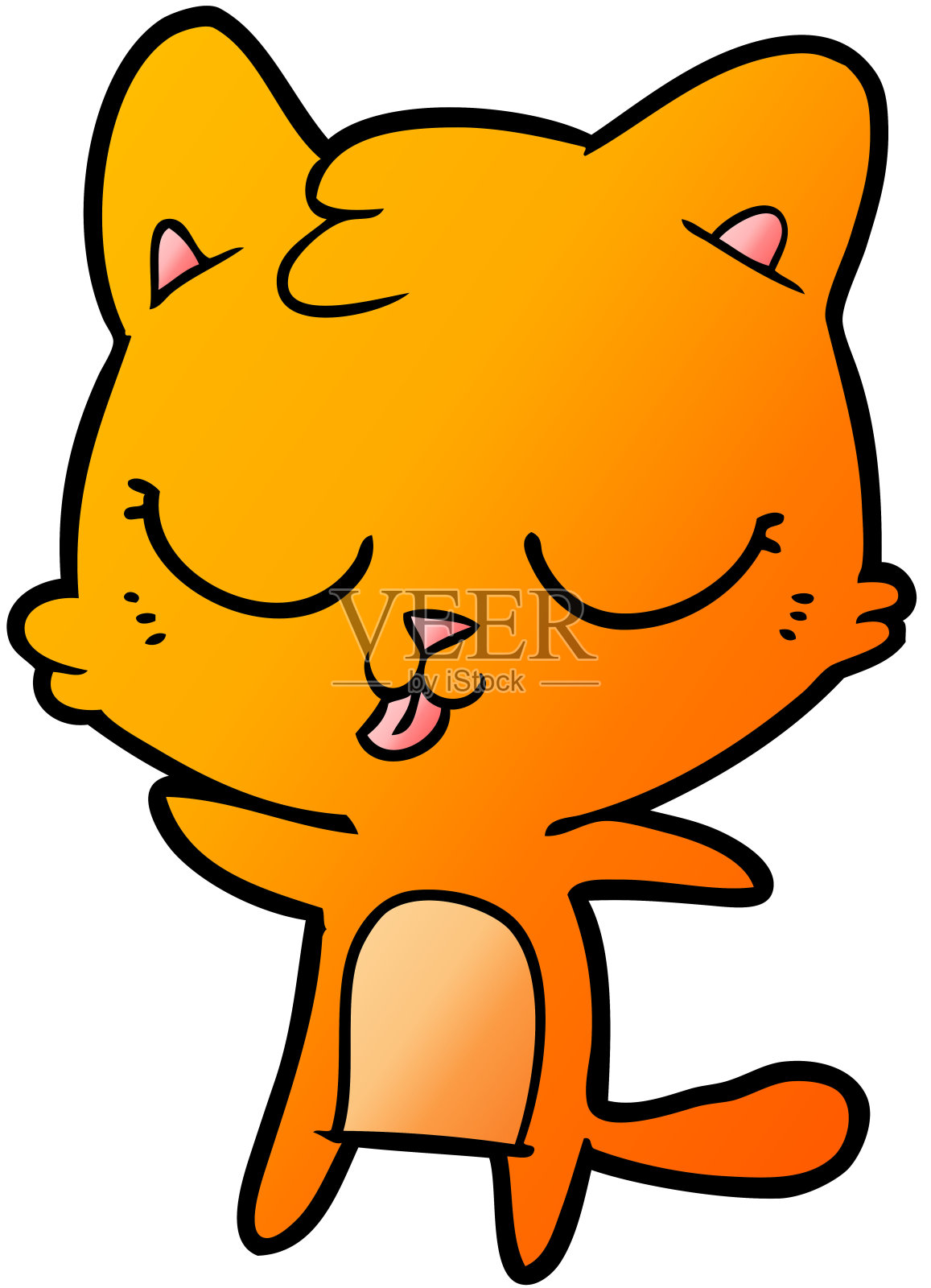 可爱的卡通猫设计元素图片