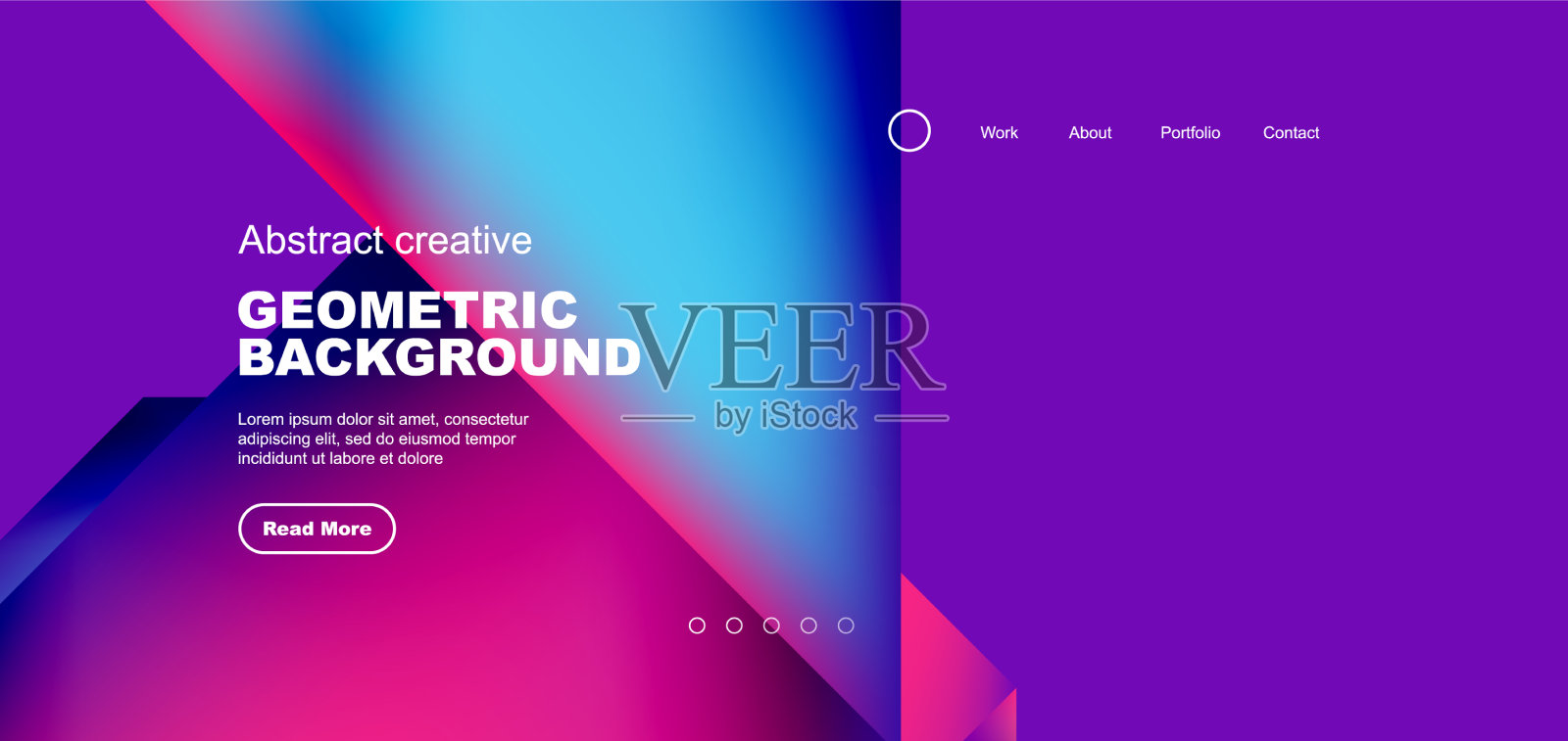 流体梯度几何三角形抽象插画图片素材