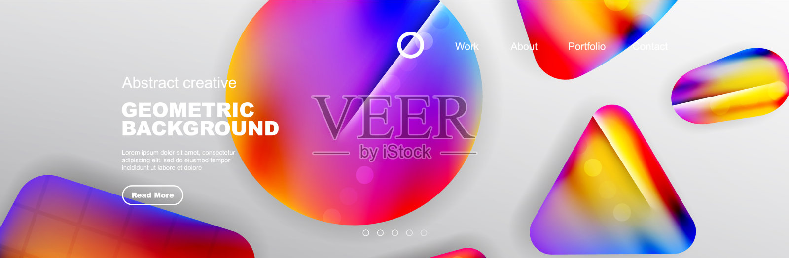 为你的登录页设计抽象的背景插画图片素材