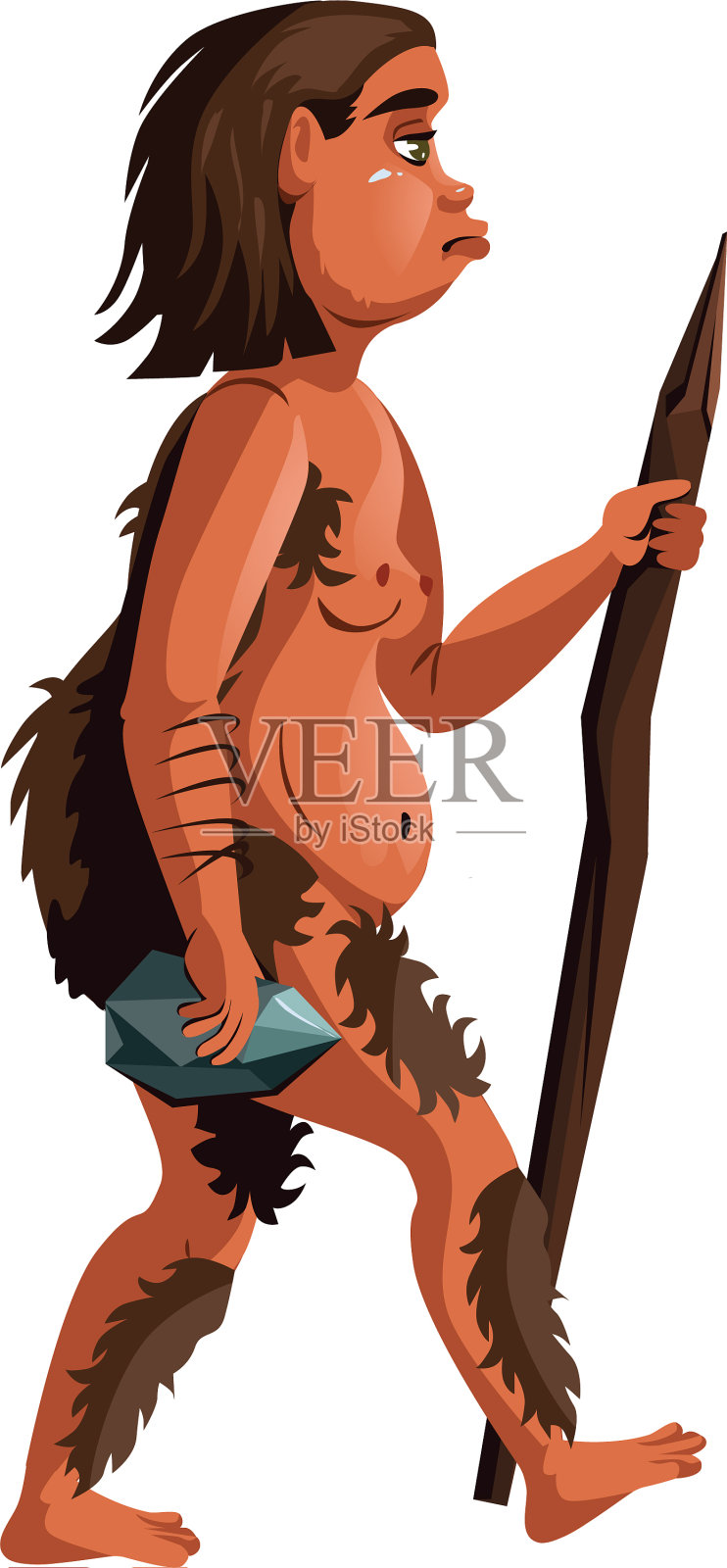 女人进化的卡通设计元素图片