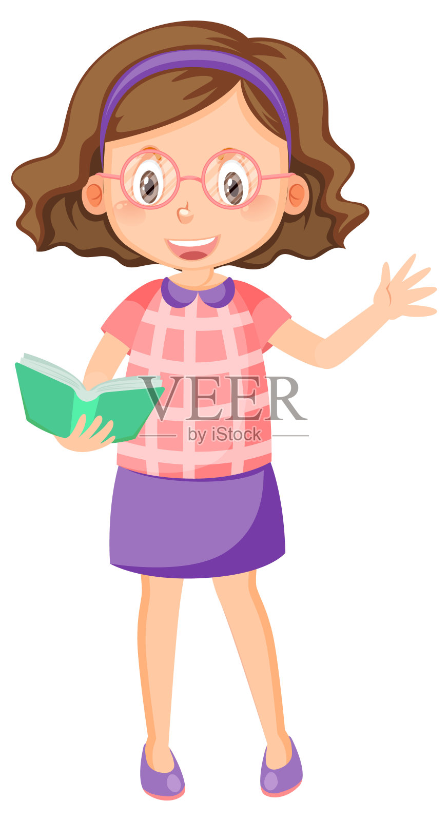 卡通风格的女老师设计元素图片