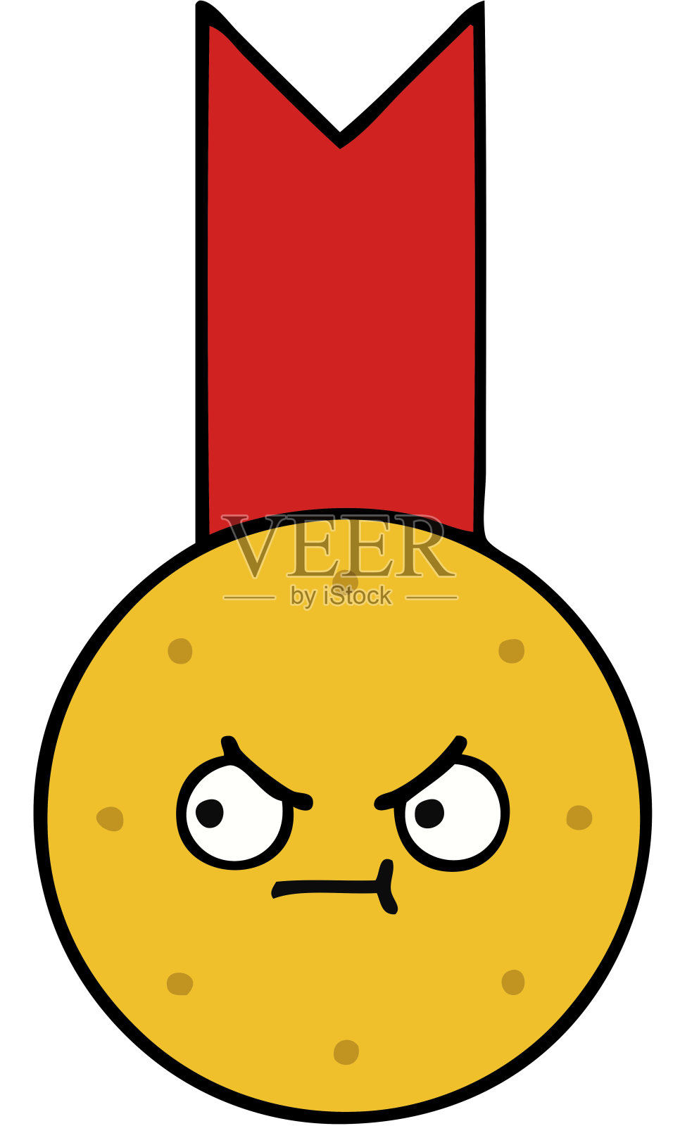 可爱的卡通金牌插画图片素材