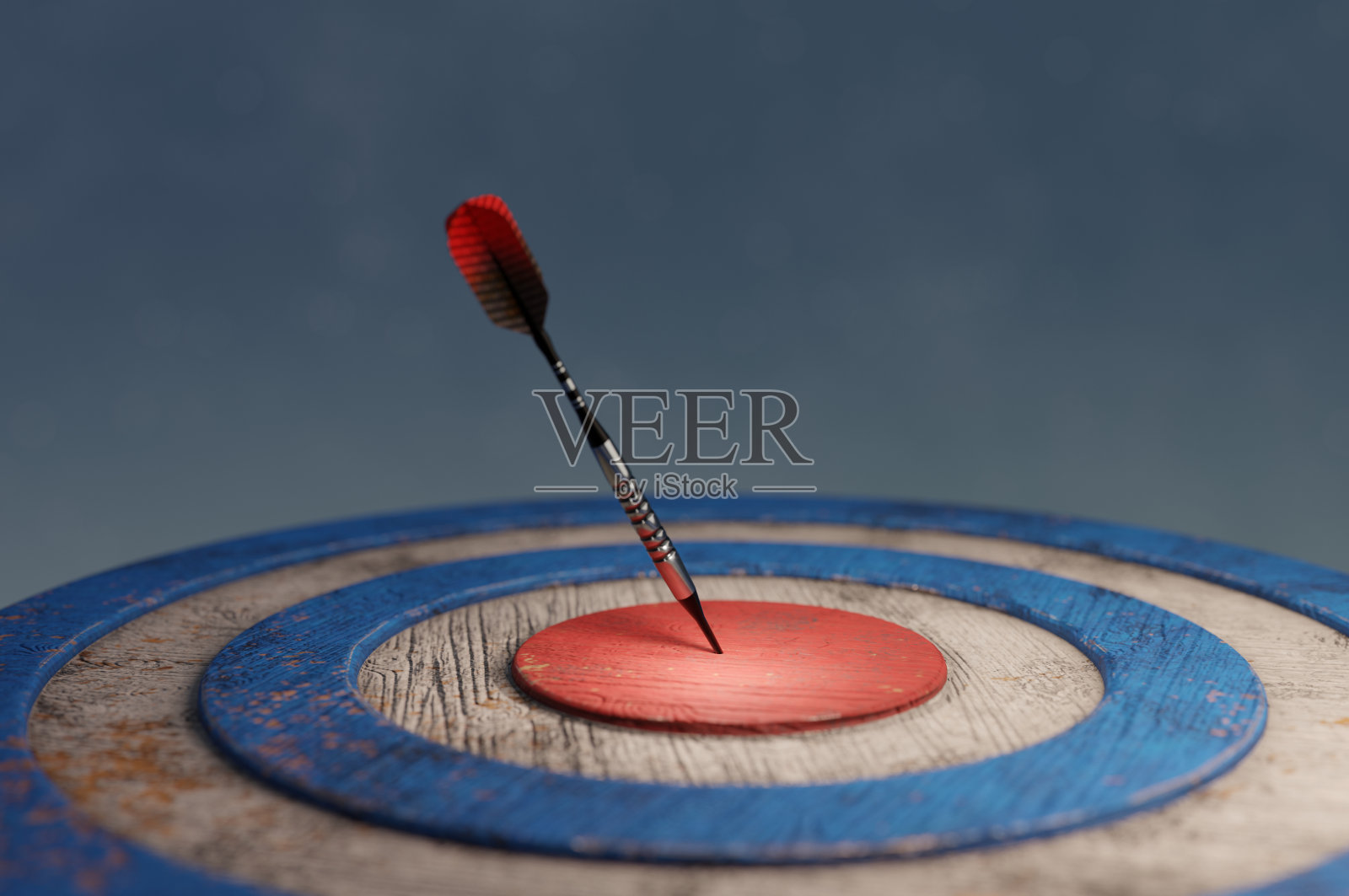 3D插图，3D渲染。业务目标。照片摄影图片