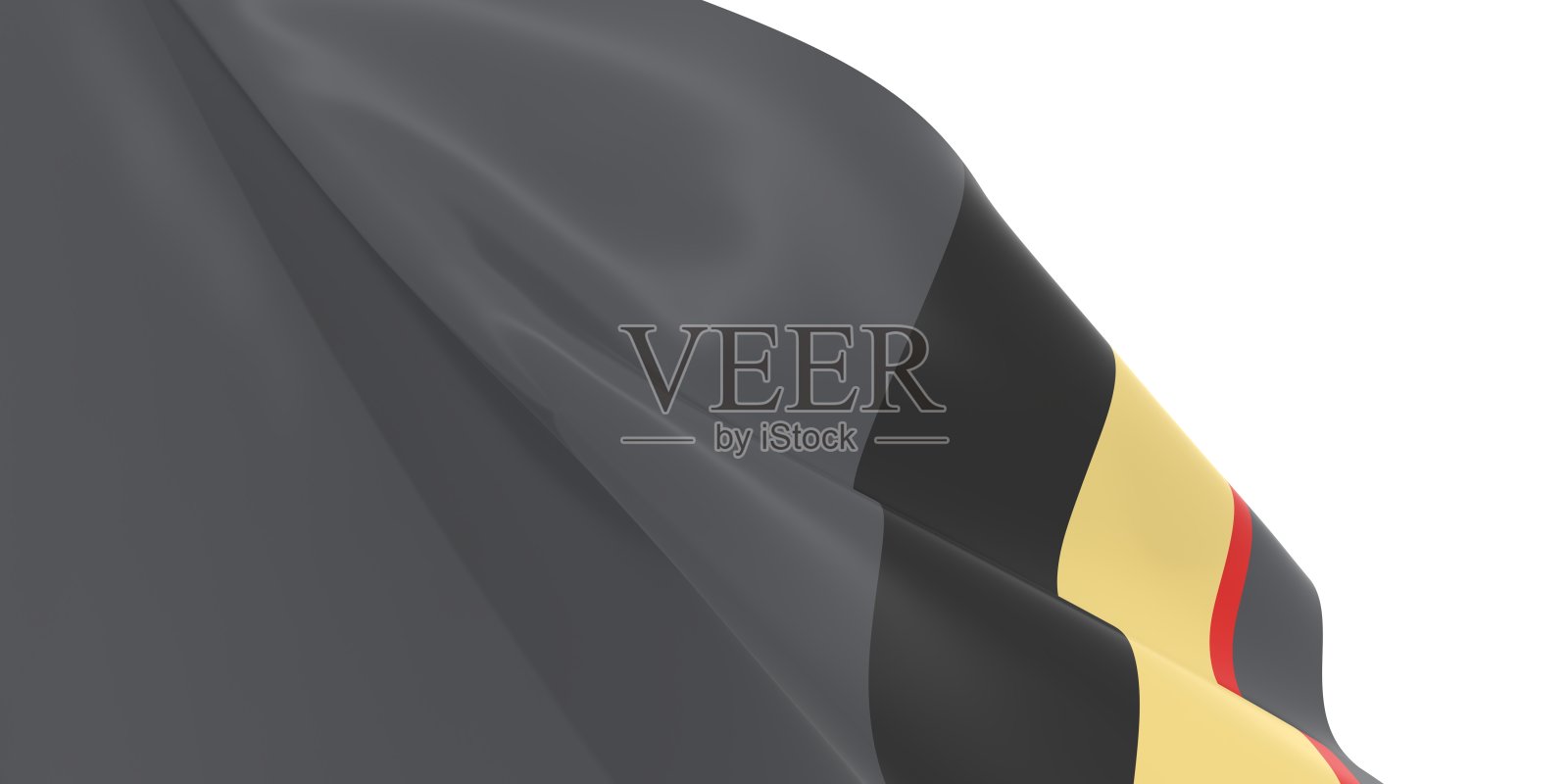 挥舞的旗帜纹理由拉斯维加斯黄金骑士冰球队统一的颜色。三维渲染照片摄影图片