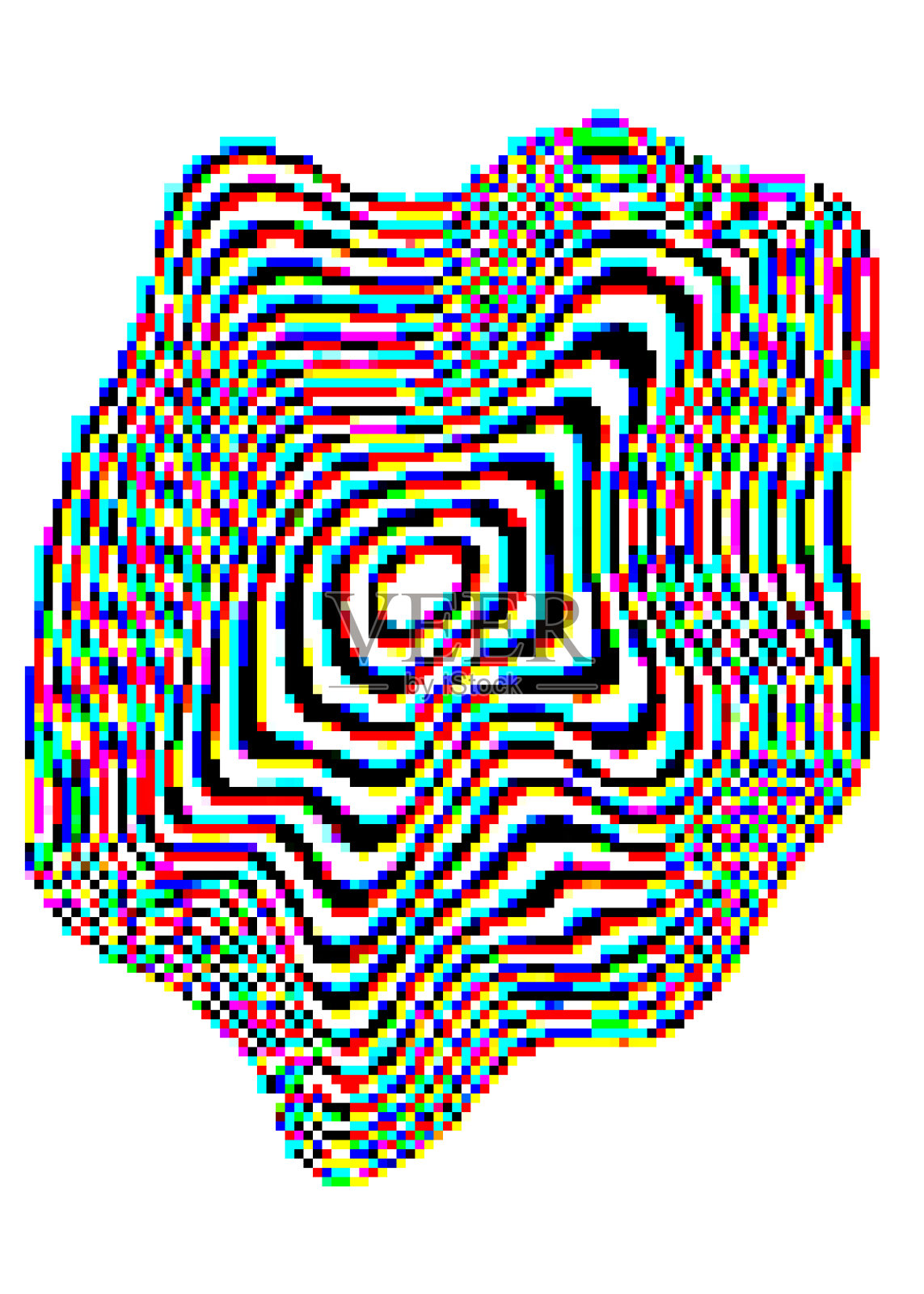 故障的艺术。插画图片素材