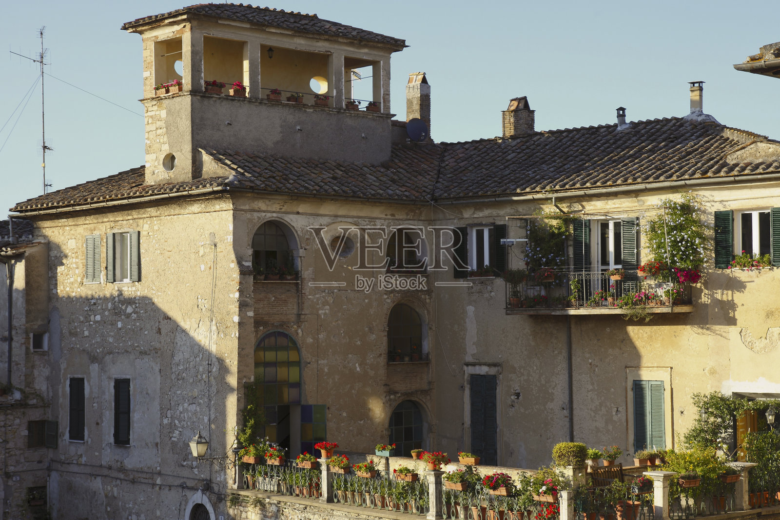 阿米莉亚,历史名城。意大利翁布里亚照片摄影图片