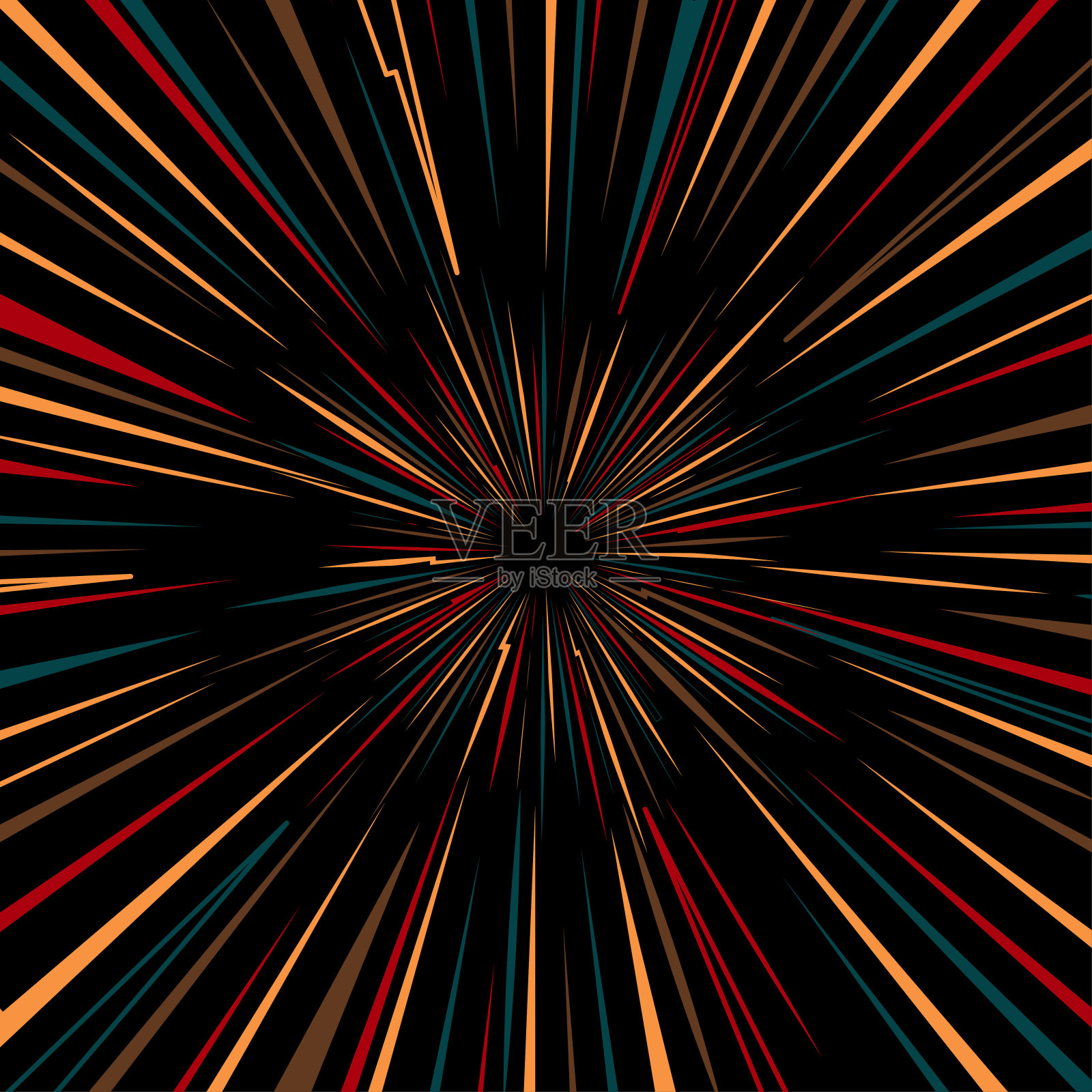 烟花爆炸中心背景插画图片素材