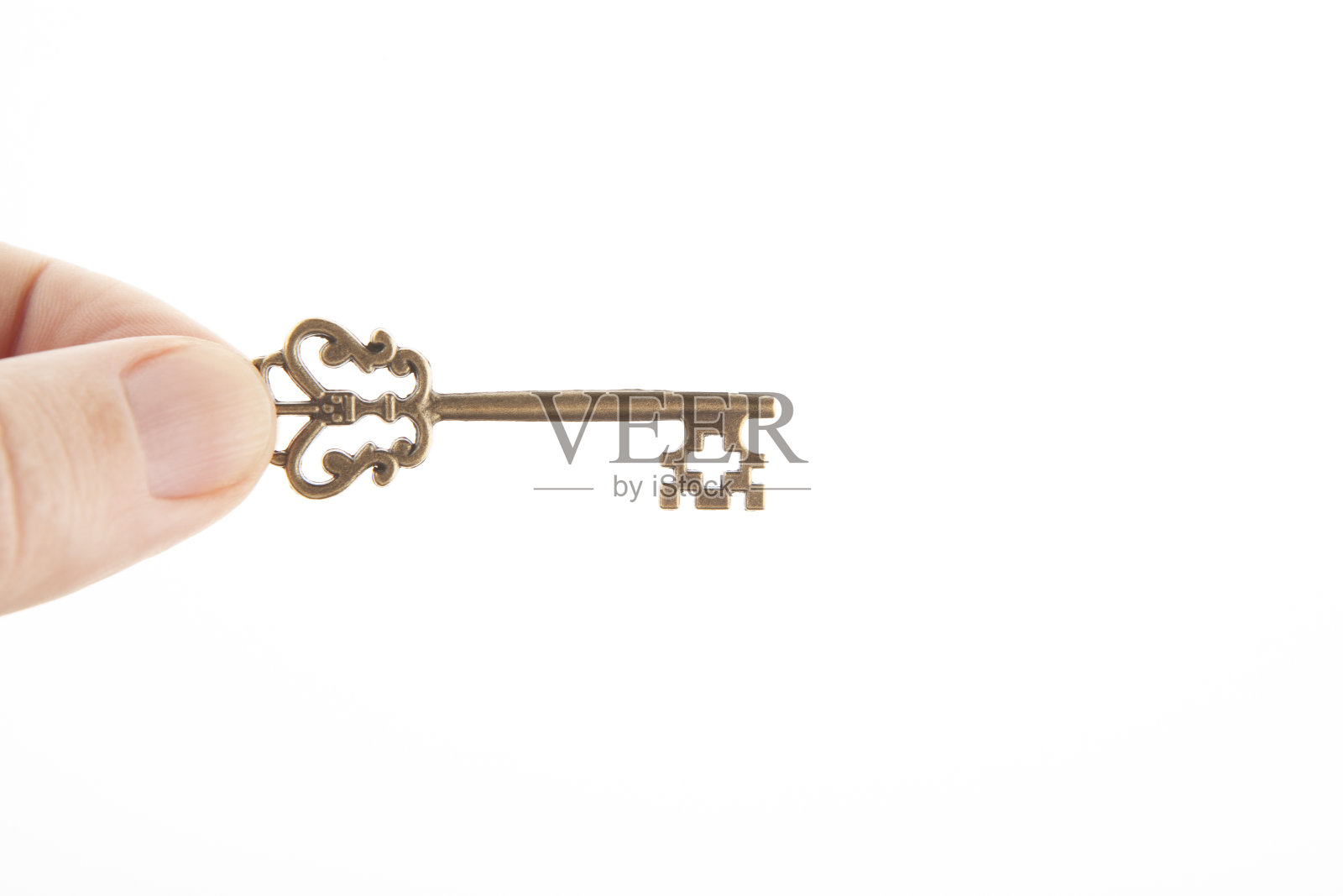 复古键手白色背景的图像照片摄影图片