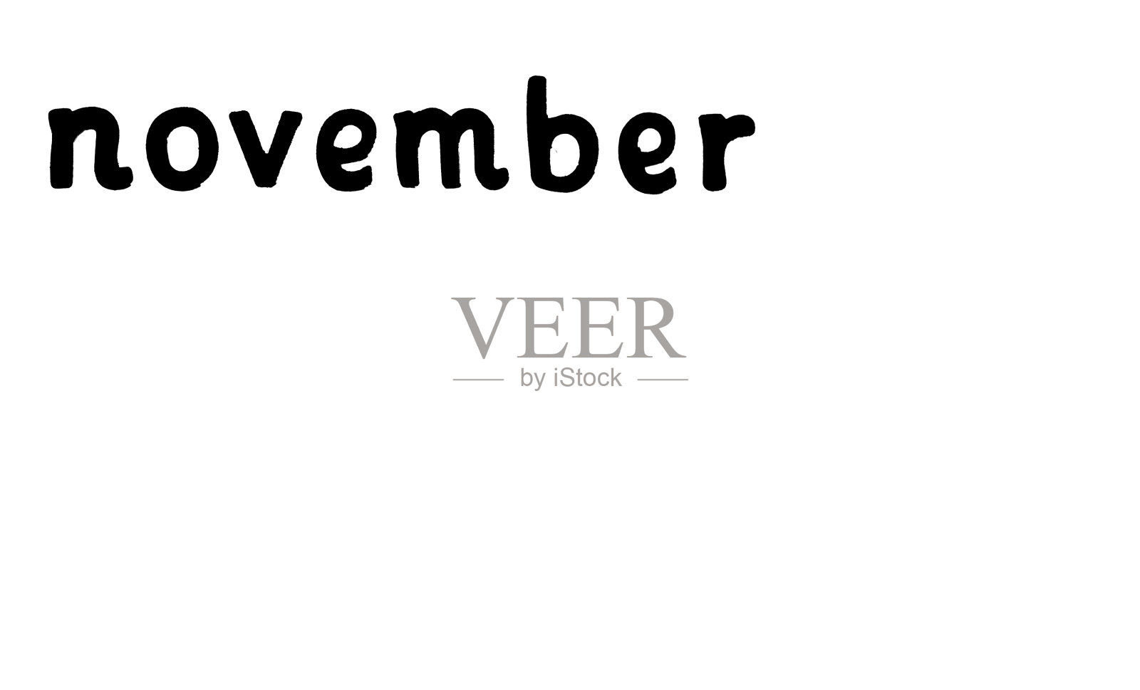在白底黑字上写着11月的名字照片摄影图片
