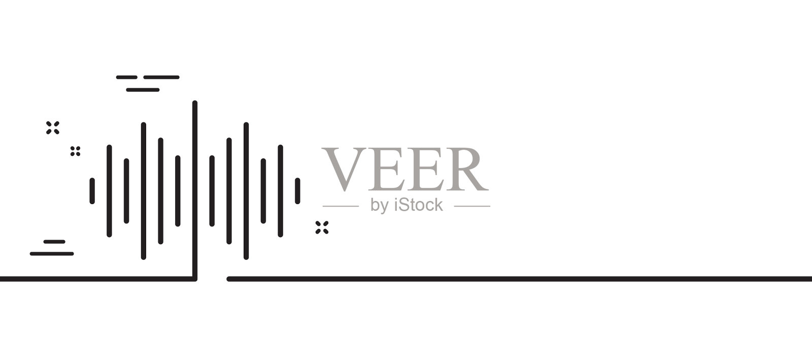 声波线图标声道标志设计元素图片