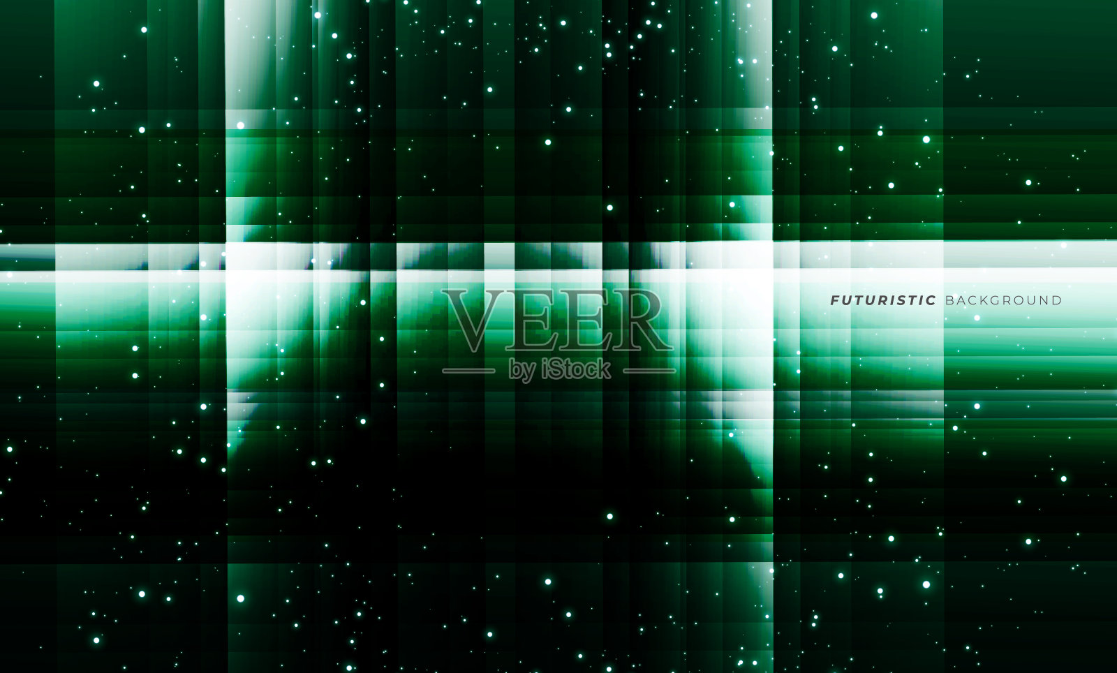 商业抽象发光线条。霓虹灯，灯光效果技术纹理背景设计。未来的神奇辉光模板旗帜，抽象艺术墙纸。插画图片素材