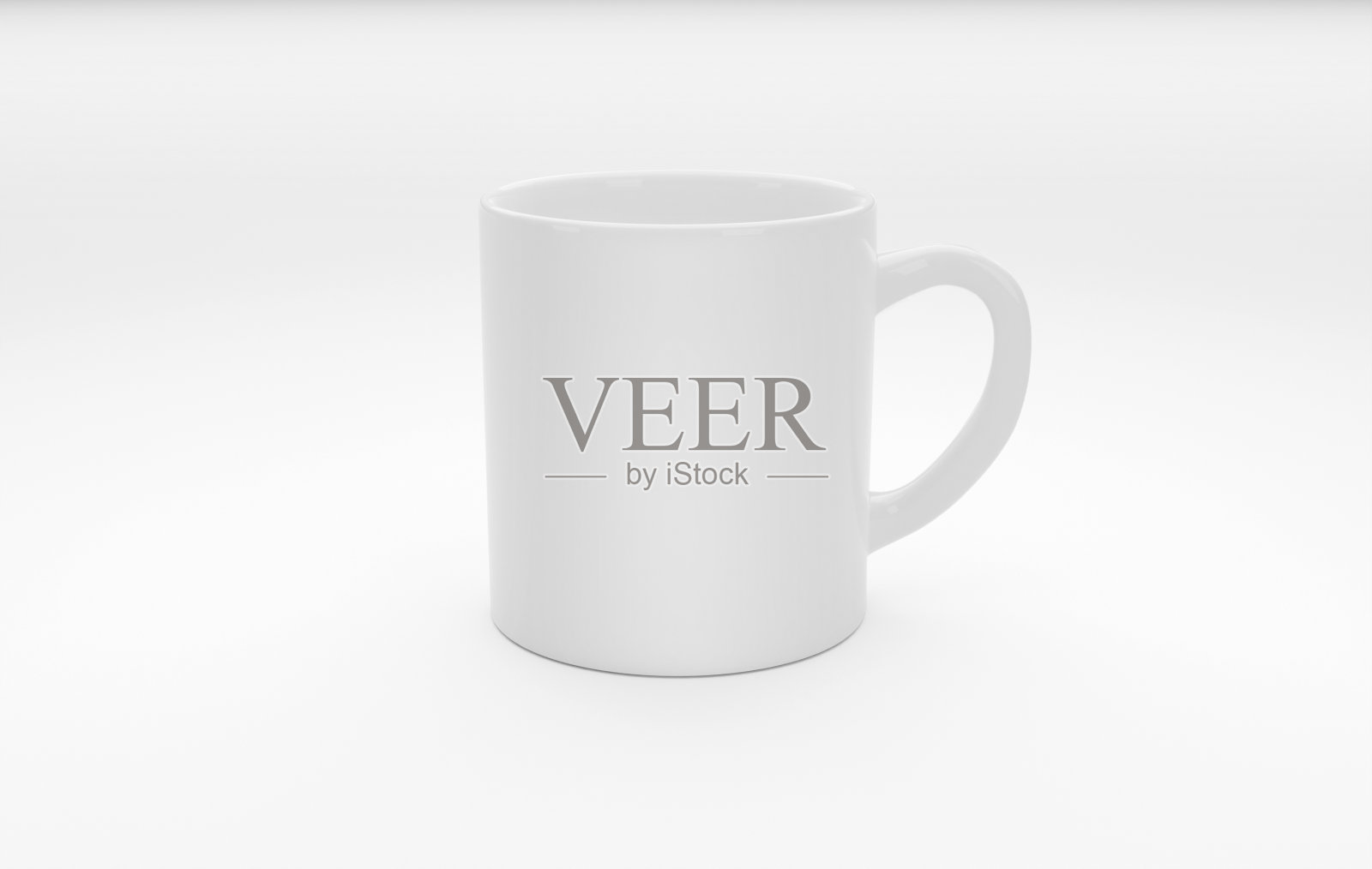 白色背景上的白色咖啡照片摄影图片