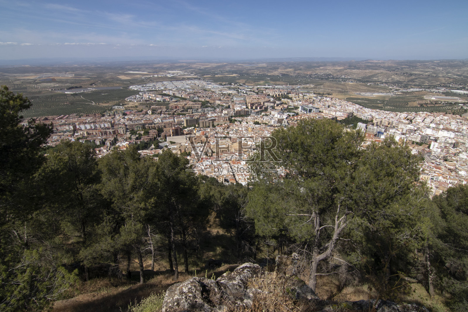 西班牙哈恩市的最佳景观。照片摄影图片