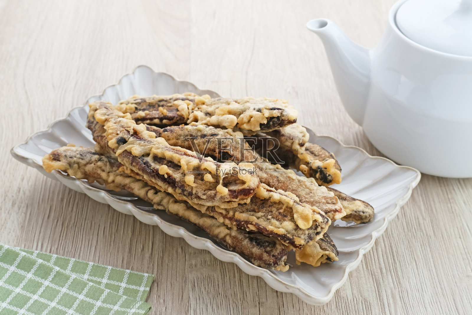 印尼传统的香蕉小吃皮桑照片摄影图片