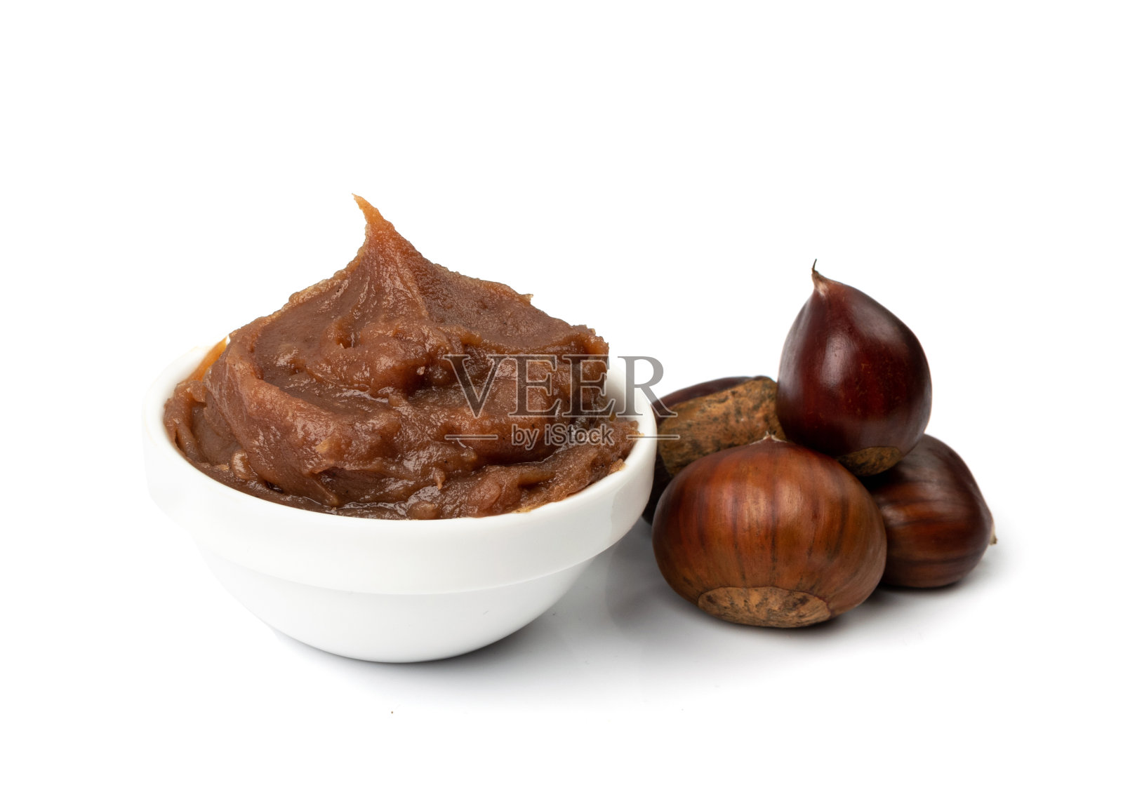 栗子酱，栗子酱，果酱照片摄影图片