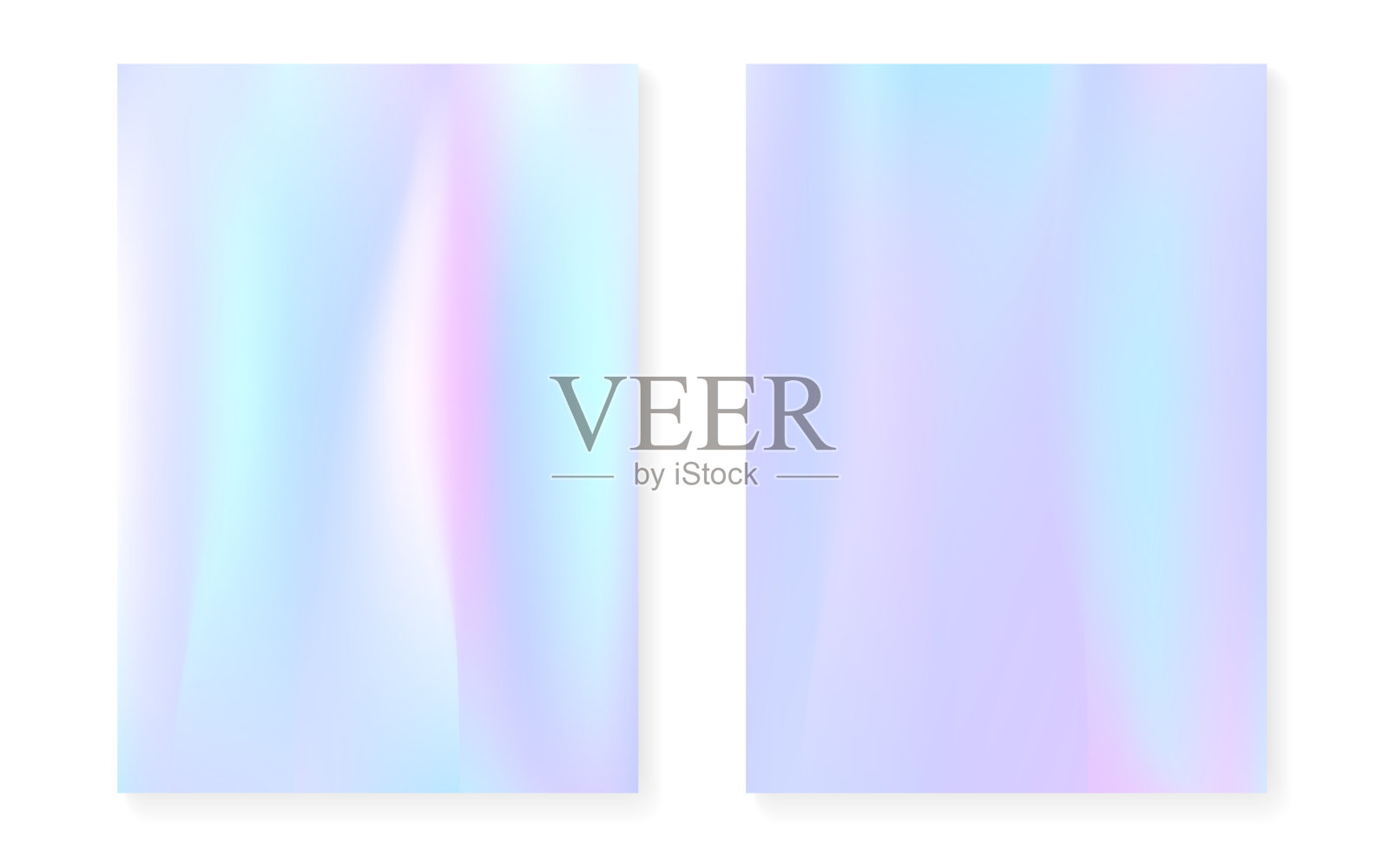 珠光背景全息梯度。全息图覆盖集。插画图片素材