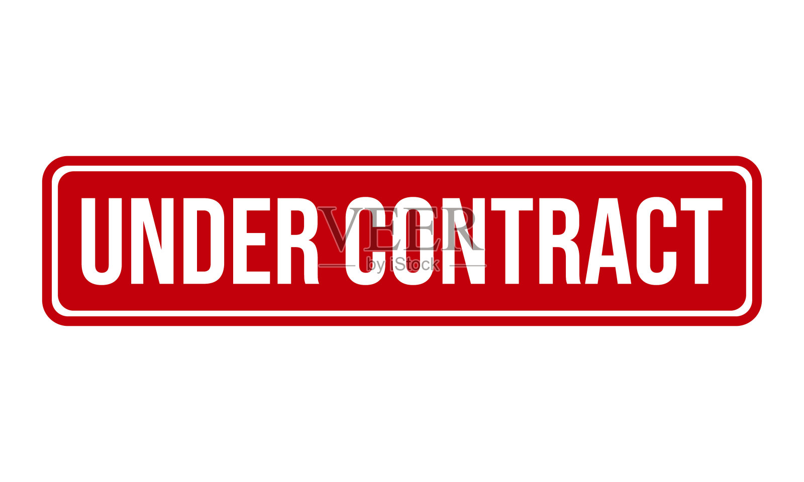 根据合同橡皮图章。在合同下Grunge邮票印章矢量插图插画图片素材