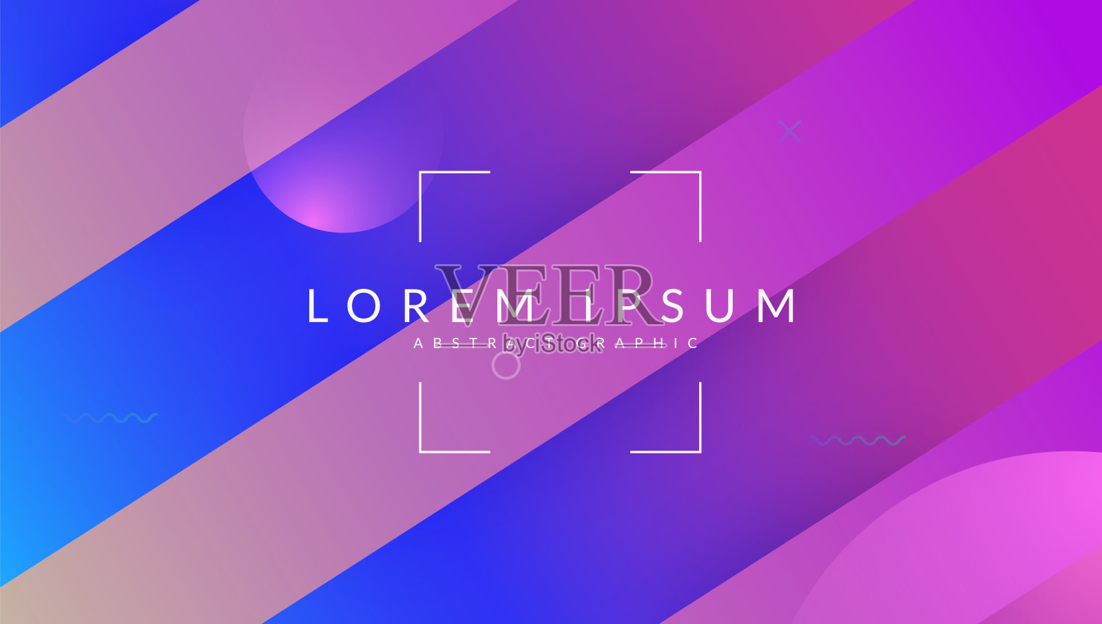 未来派的旗帜。移动页面。色彩斑斓的邀请。彩虹艺术设计。霓虹灯的屏幕。粉红色的时髦的背景。抽象的封面。波的着陆页。洋红色的未来派的旗帜插画图片素材