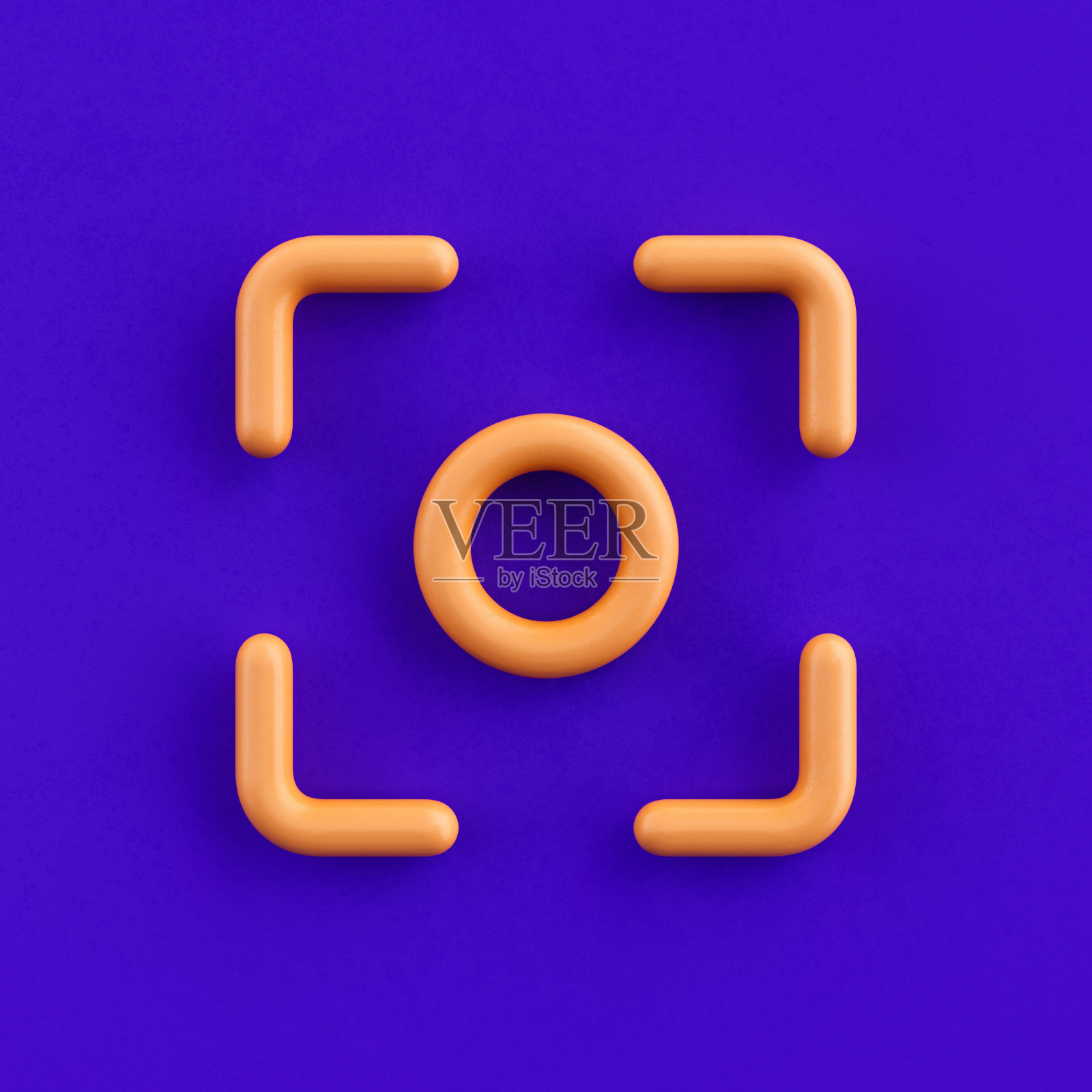 3d图标最大面积，轮廓黄色箭头图标，方向符号，3d渲染照片摄影图片