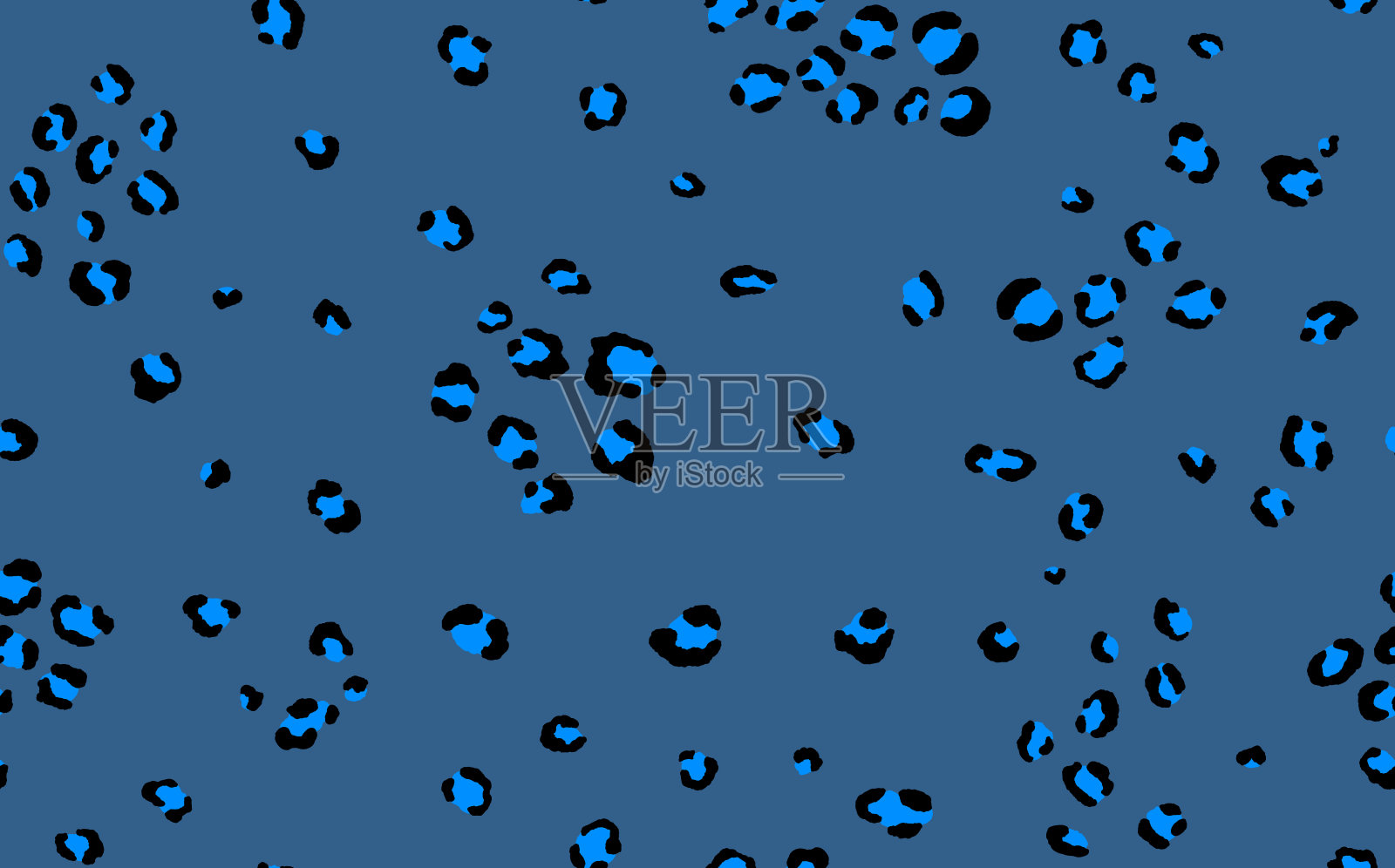 抽象现代豹无缝图案。动物的背景。颜色装饰矢量库存插图印刷，卡片，明信片，织物，纺织品。风格化皮肤的现代装饰插画图片素材