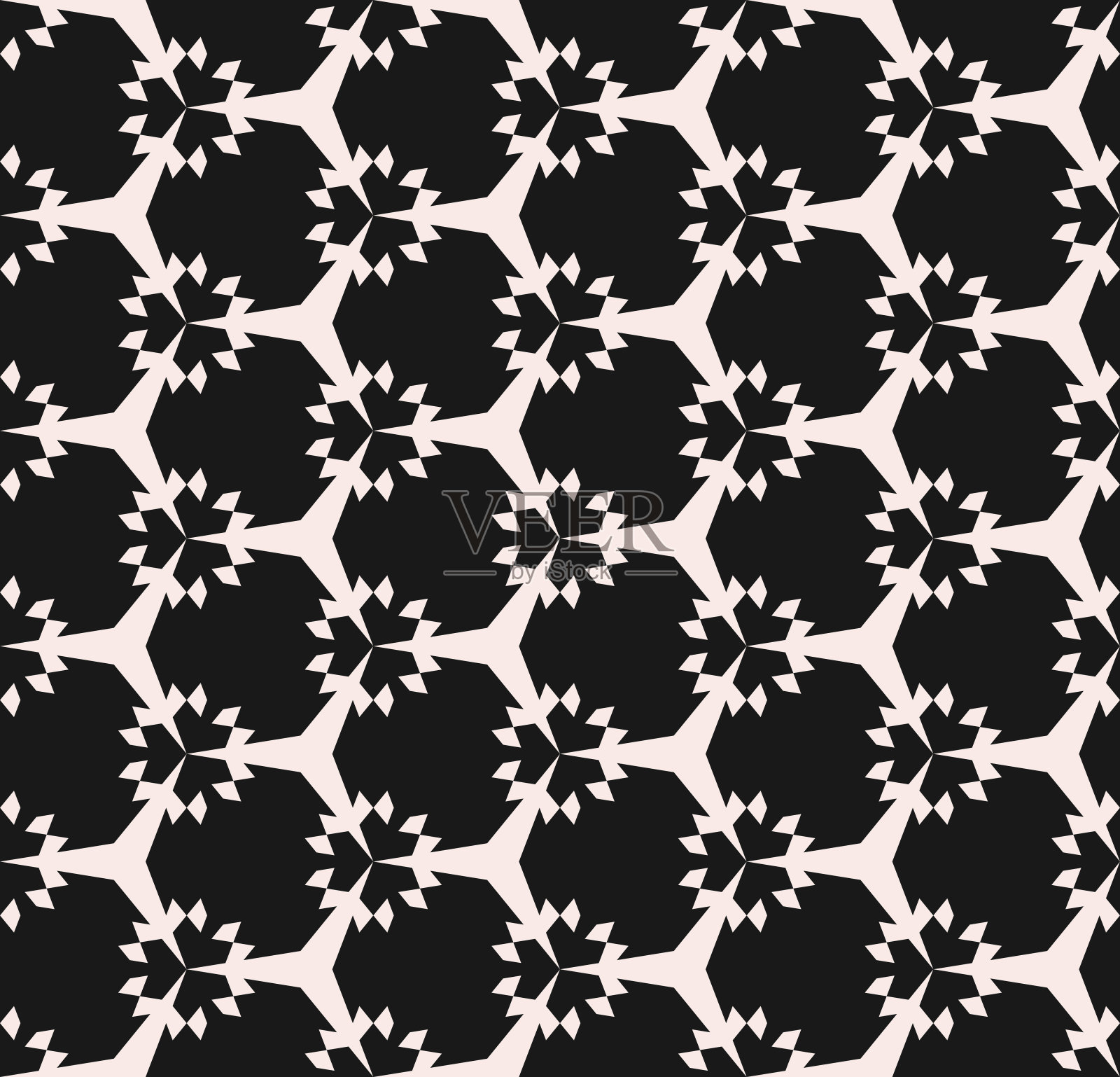 几何无缝模式。微妙的抽象单色装饰纹理插画图片素材