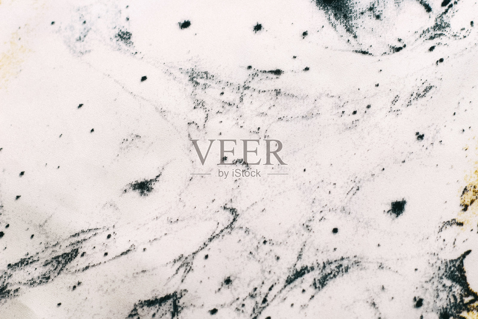 面料纹理黑白天然丝绸大理石印花，扎染工艺照片摄影图片