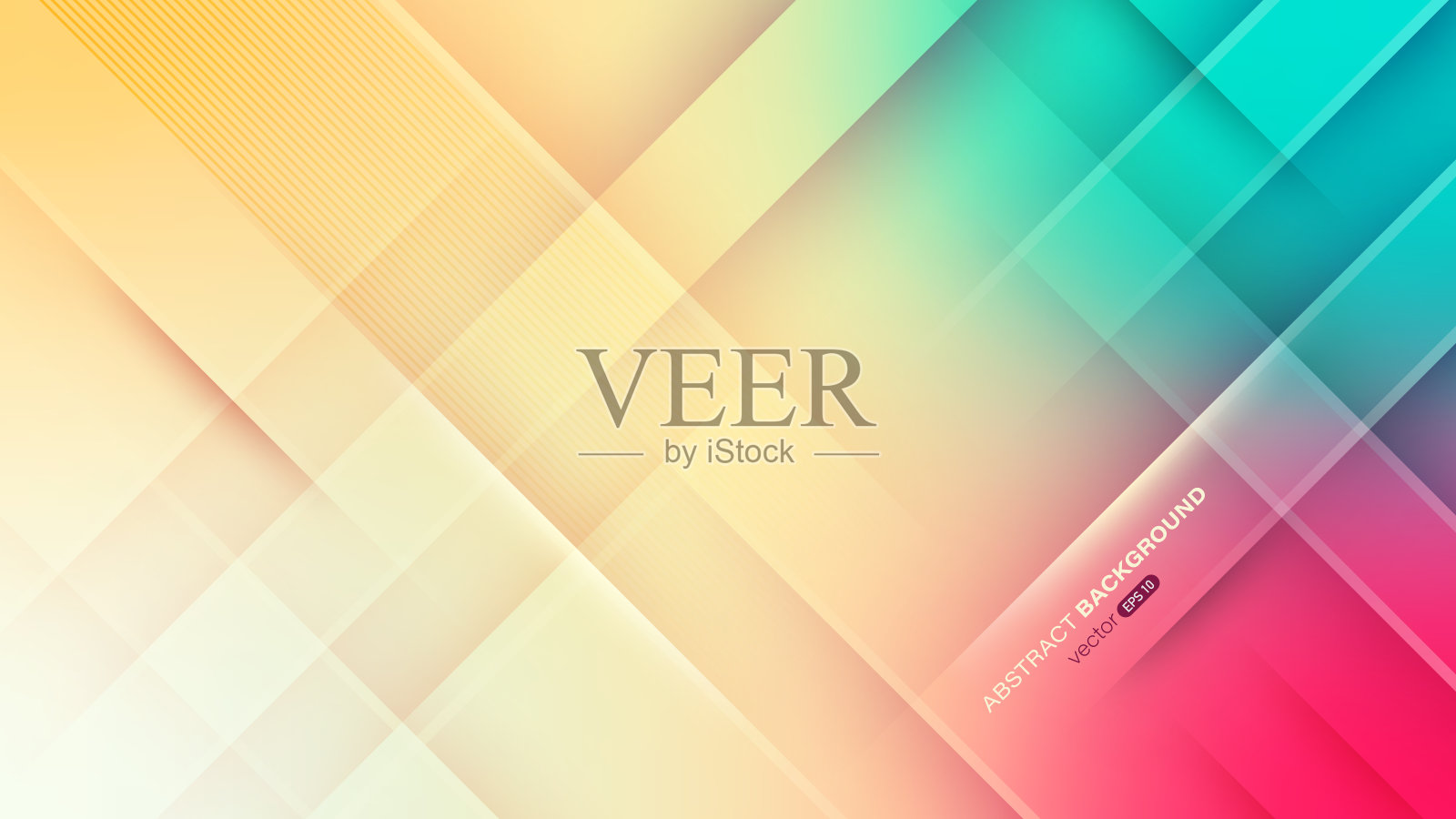 彩色渐变背景与对角线插画图片素材