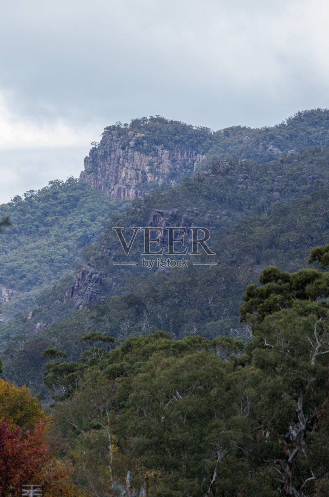 秋天的格兰平家照片摄影图片