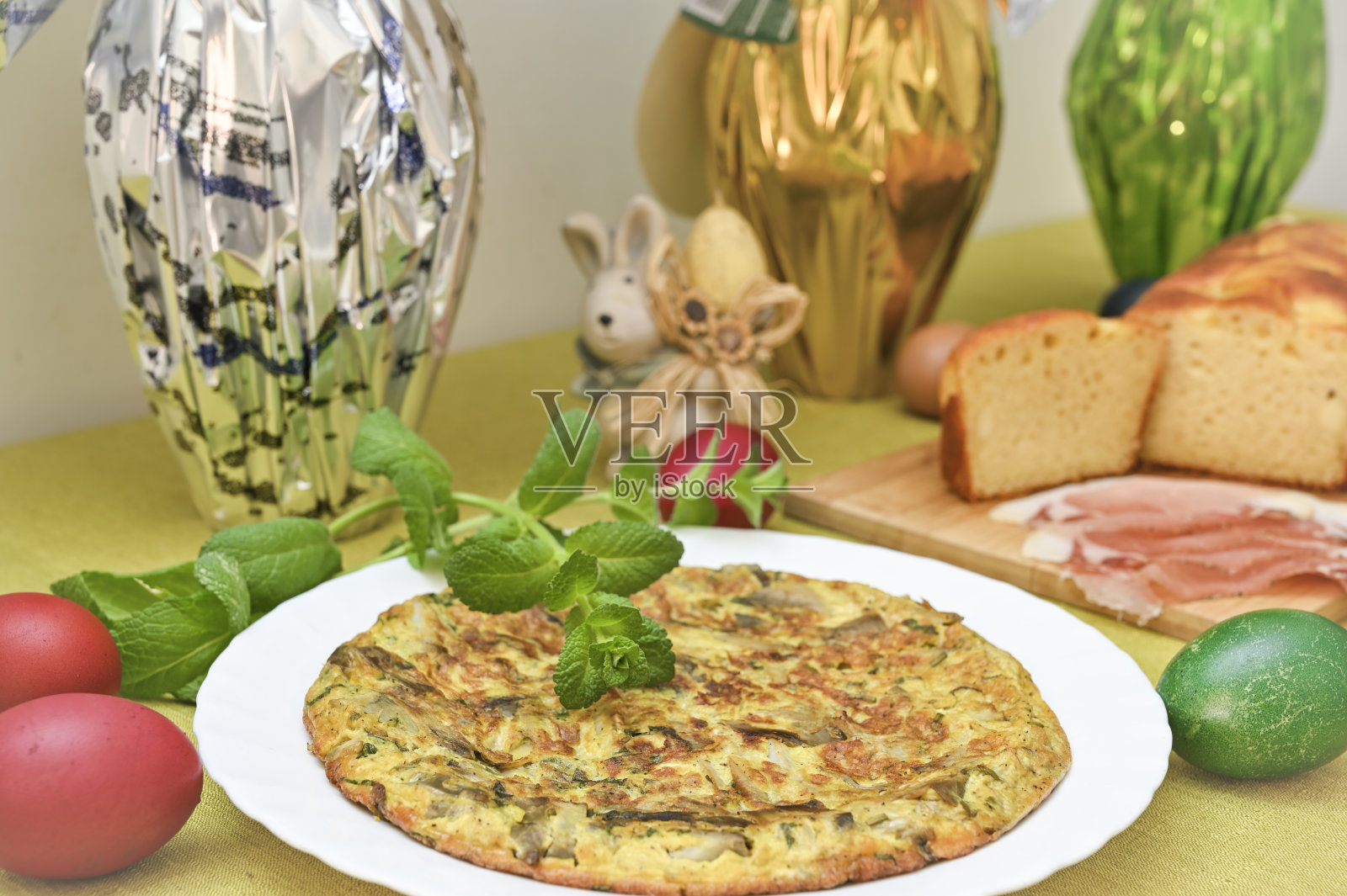 复活节煎蛋卷照片摄影图片