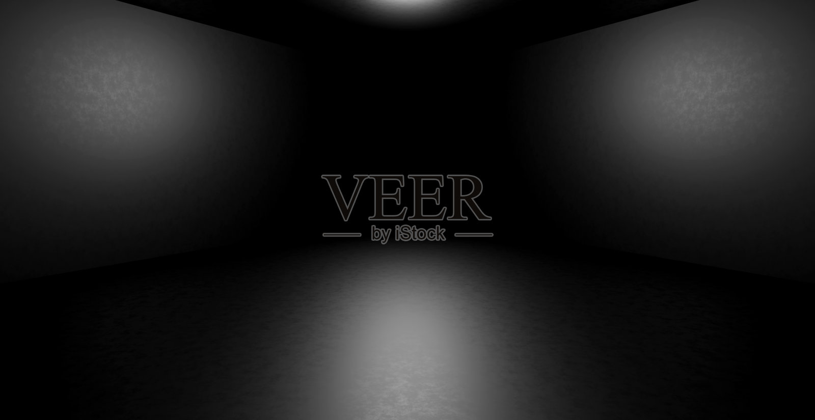 网络时代舞台展示车库粗糙Grunge夜间隧道走廊空虚拟地下黑色背景科幻概念3D插图照片摄影图片