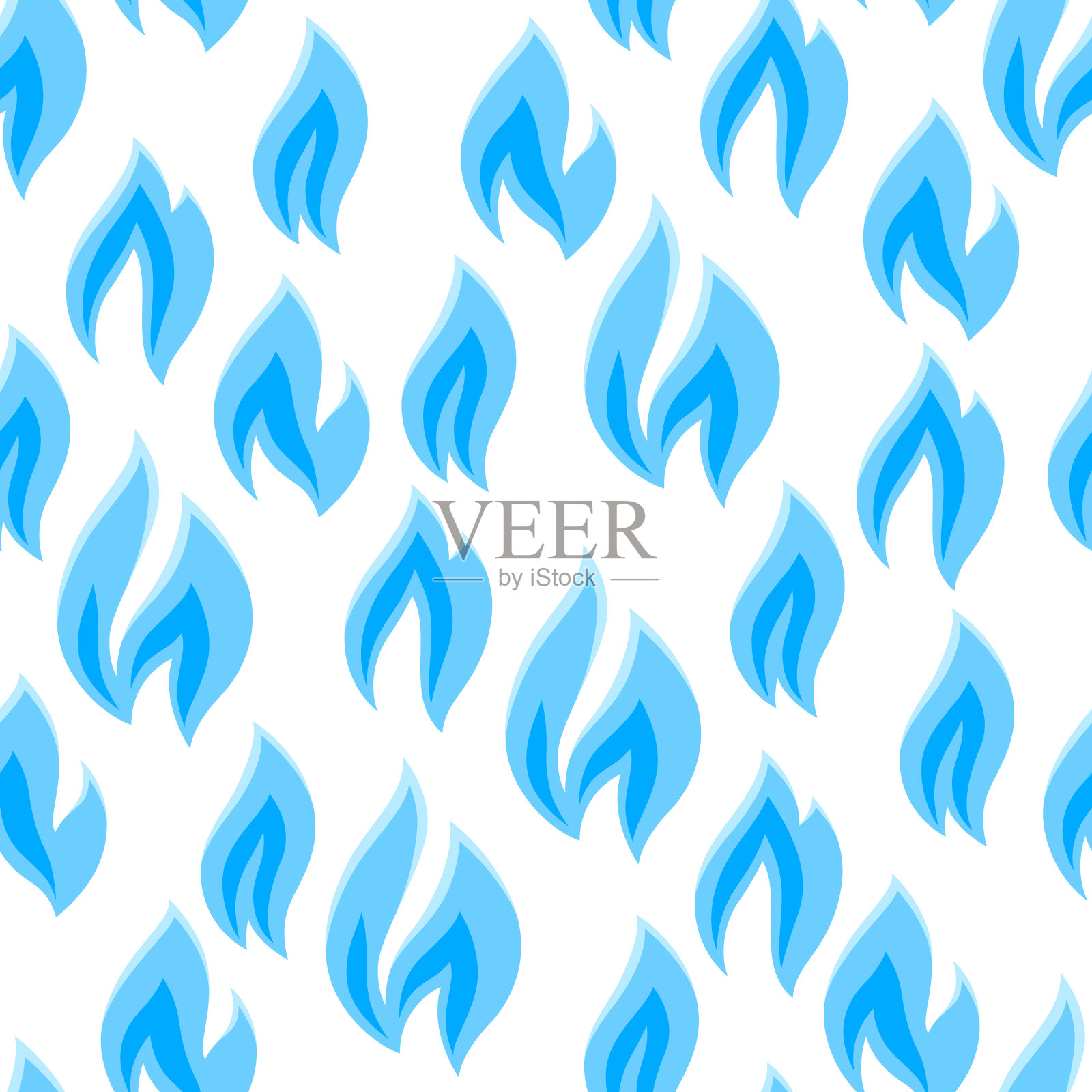 天然气火焰的无缝图案。工商形象。设计元素图片