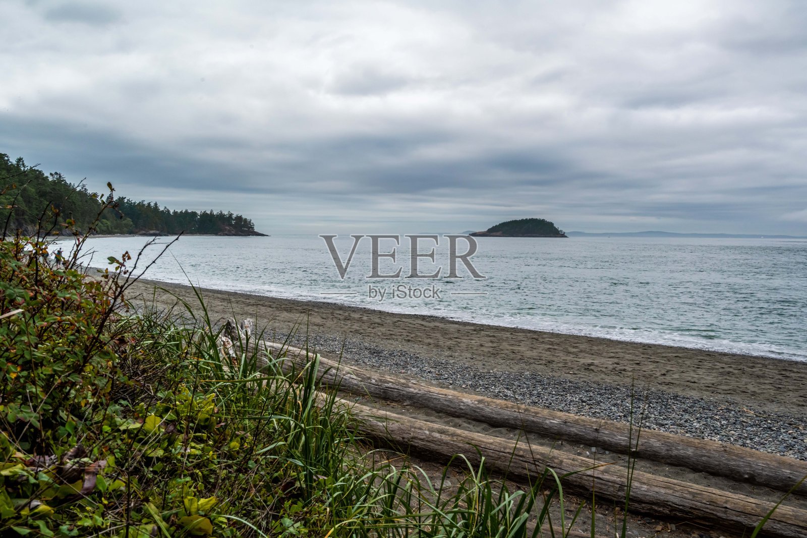 华盛顿州惠德比岛的俯瞰风景照片摄影图片