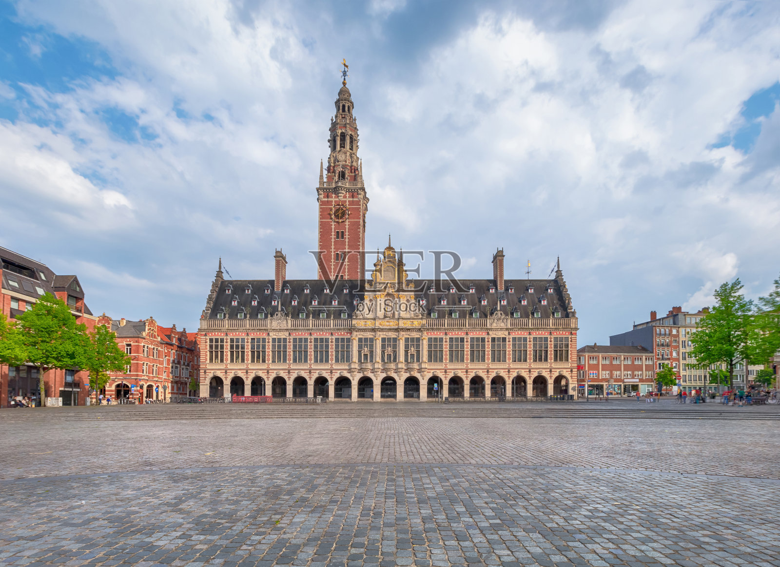 比利时鲁汶大学图书馆照片摄影图片