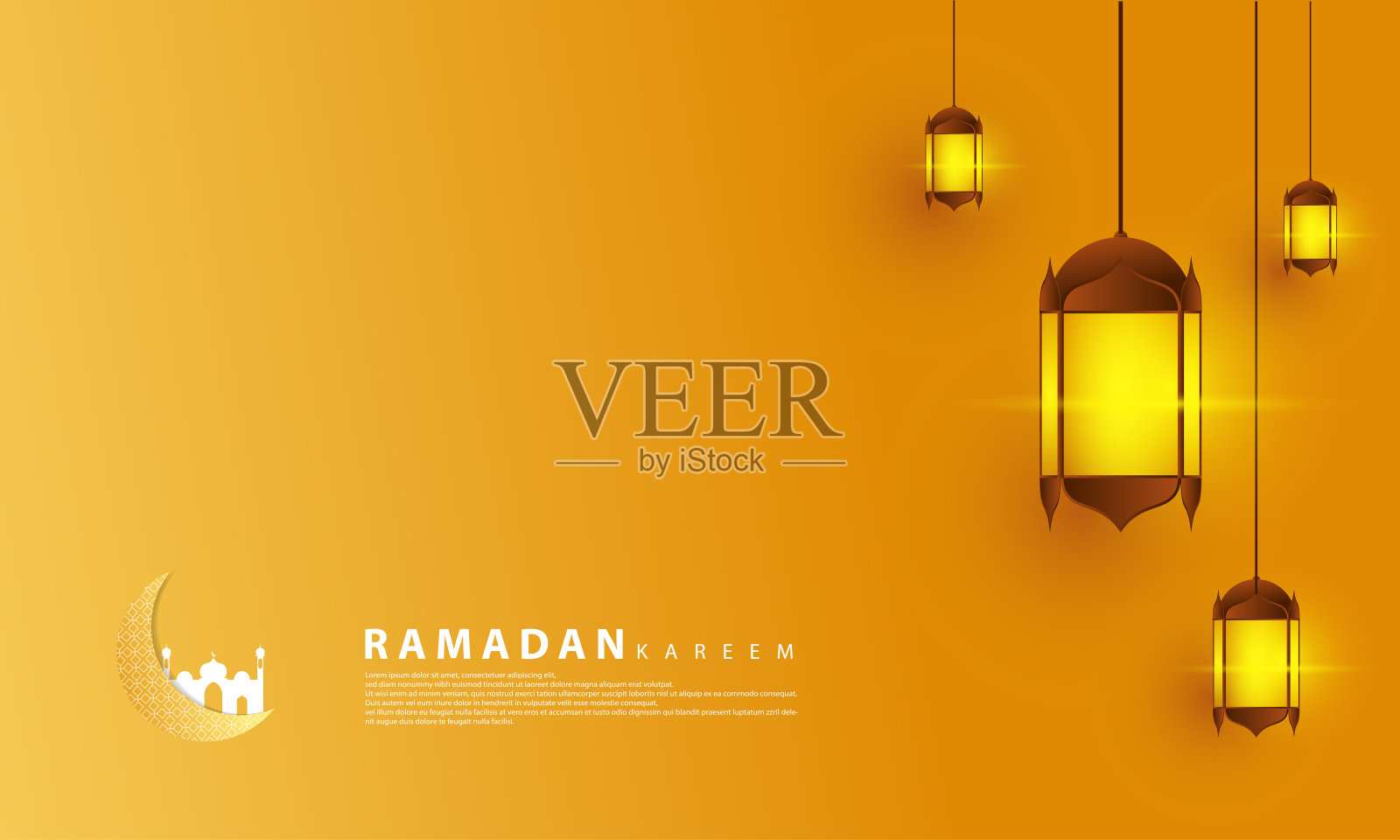 斋月销售设计，适合那些你谁在斋月支付销售插画图片素材