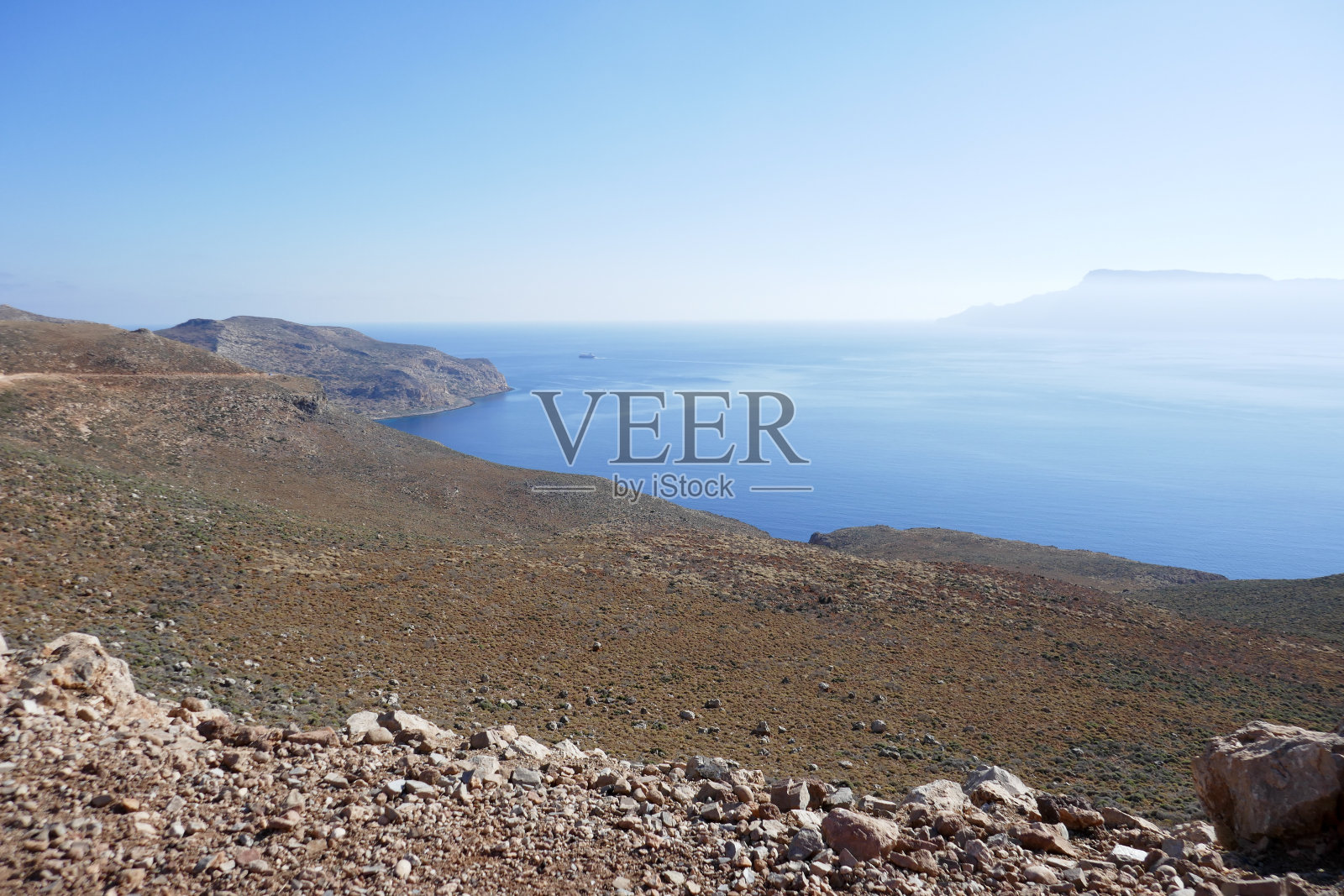 希腊克里特岛的巴洛斯海滩照片摄影图片